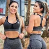 DYE Scrunch Seamless Crop - Black Marl sold by DOYOUEVEN