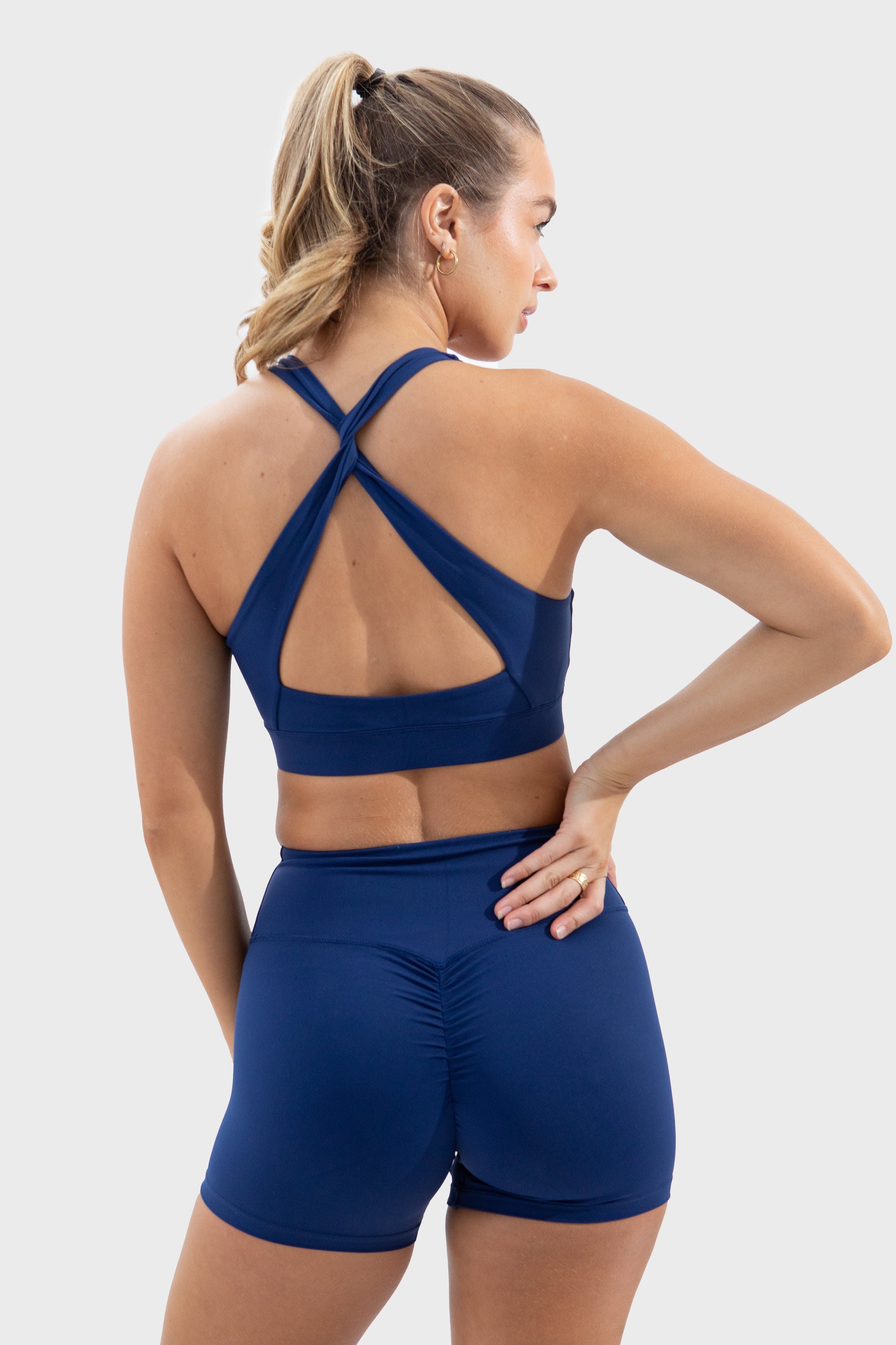 Evoke Scrunch Crop - Navy sold by DOYOUEVEN product image thumbnail 5