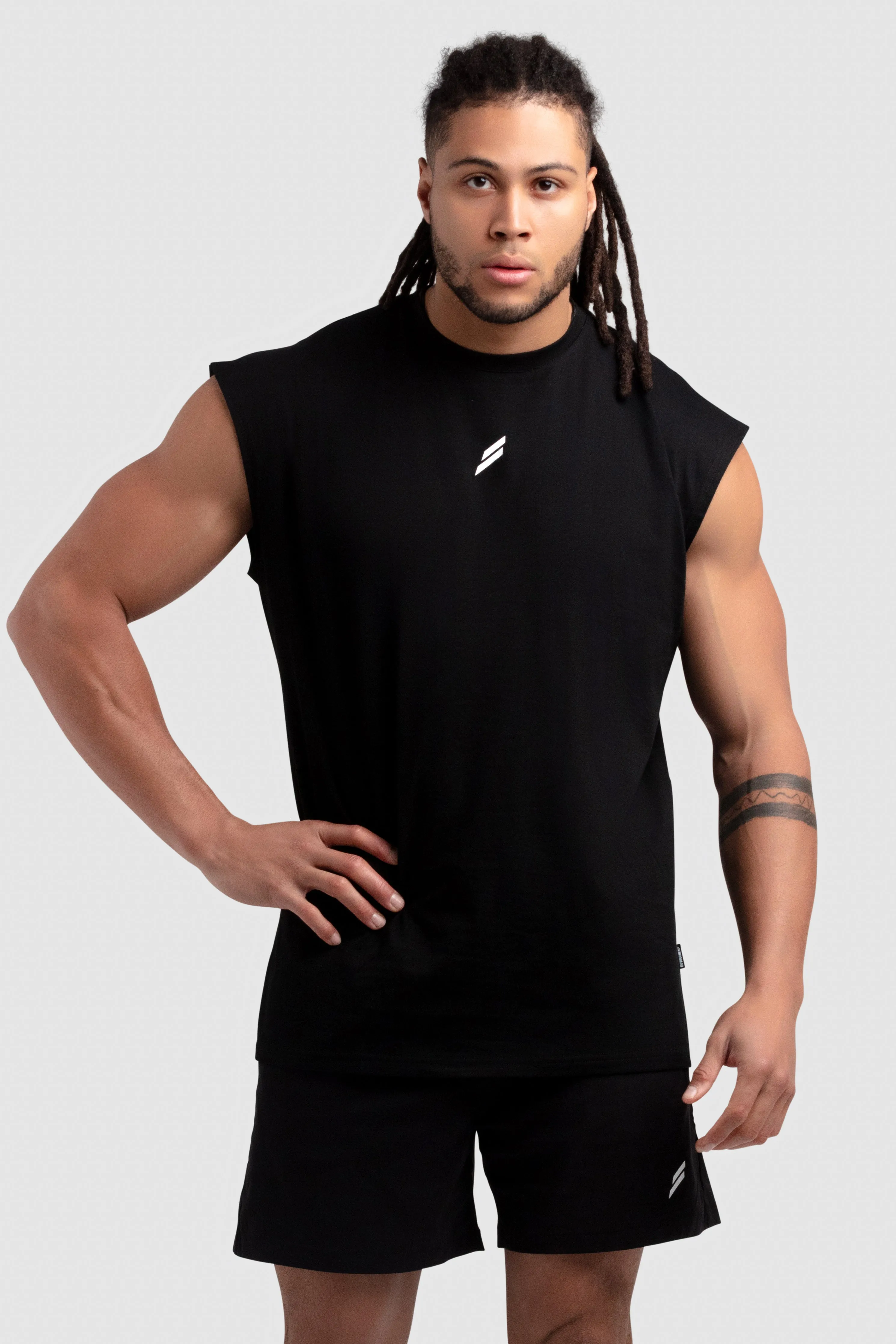 Mark Oversize Cutoff Tank - Black sold by DOYOUEVEN product image thumbnail 2