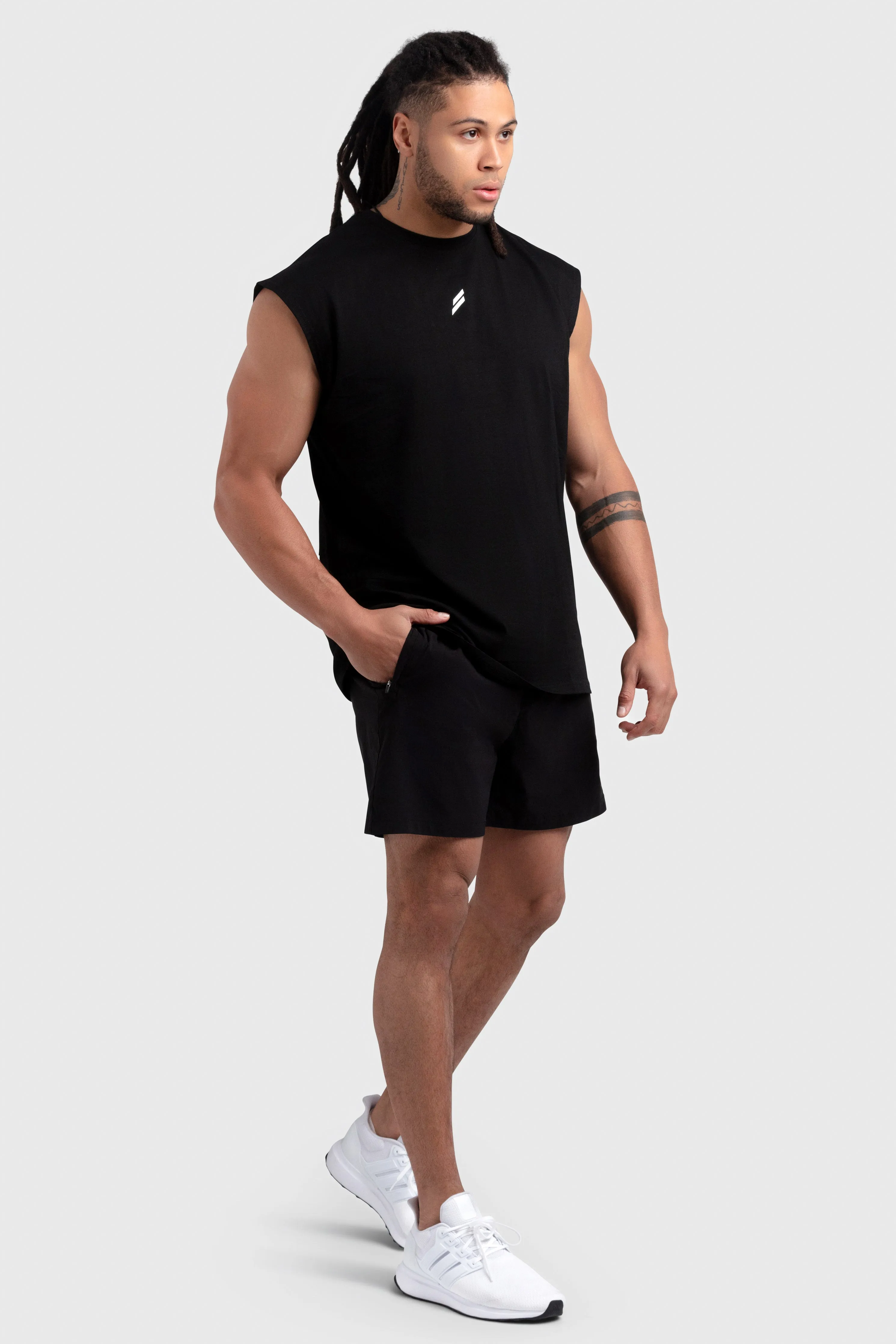 Mark Oversize Cutoff Tank - Black sold by DOYOUEVEN product image thumbnail 4