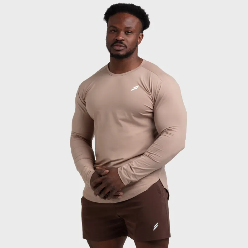 Mark Drop Long Sleeve - Light Taupe sold by DOYOUEVEN