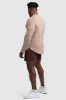Mark Drop Long Sleeve - Light Taupe sold by DOYOUEVEN