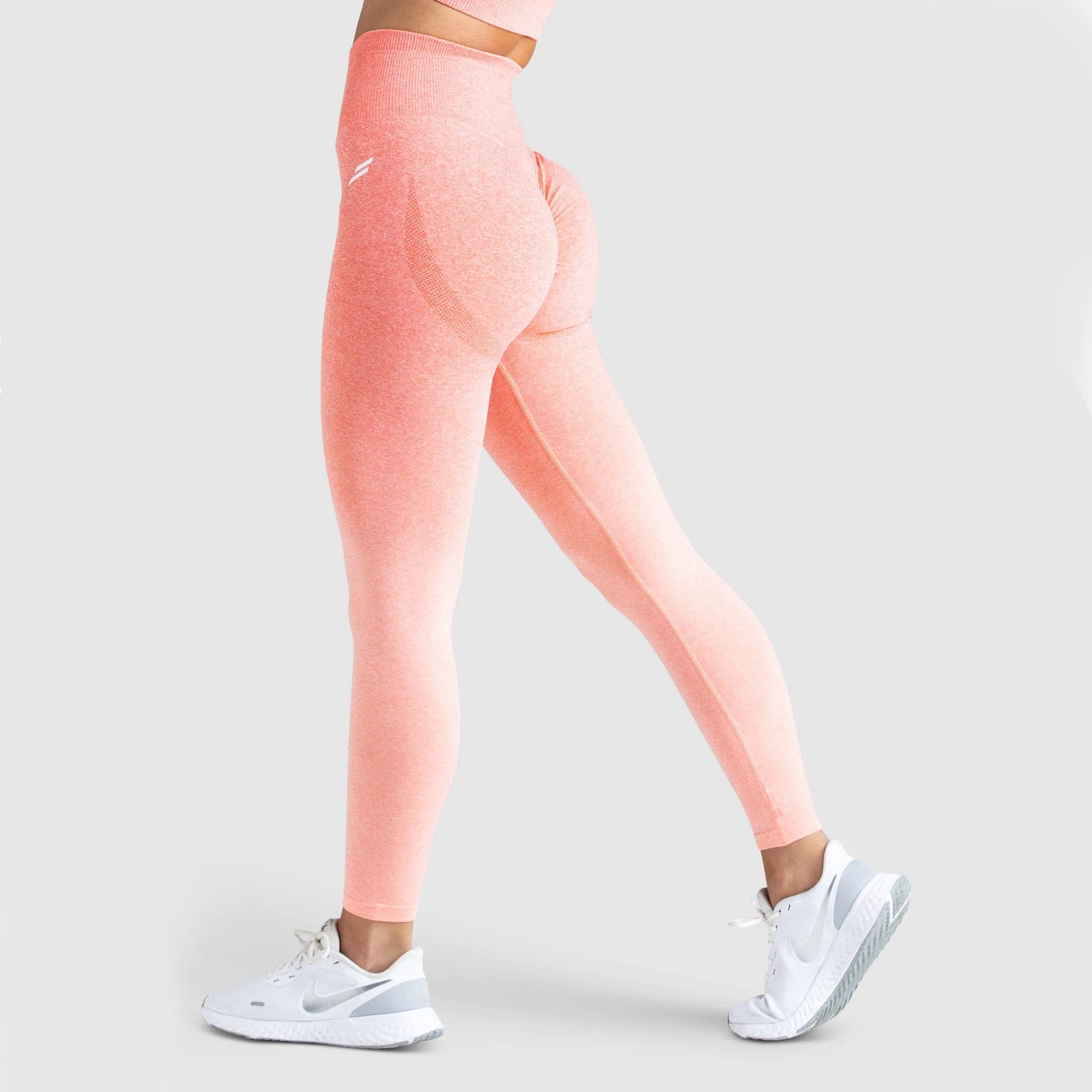 Ombre Scrunch Seamless Leggings - Coral sold by DOYOUEVEN