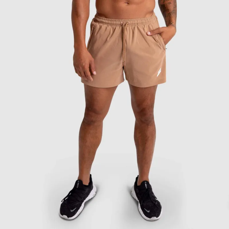 Genesis Athletic Shorts V2 - Light Brown sold by DOYOUEVEN