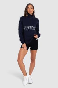 Essential ¼ Zip Jumper - Navy sold by DOYOUEVEN