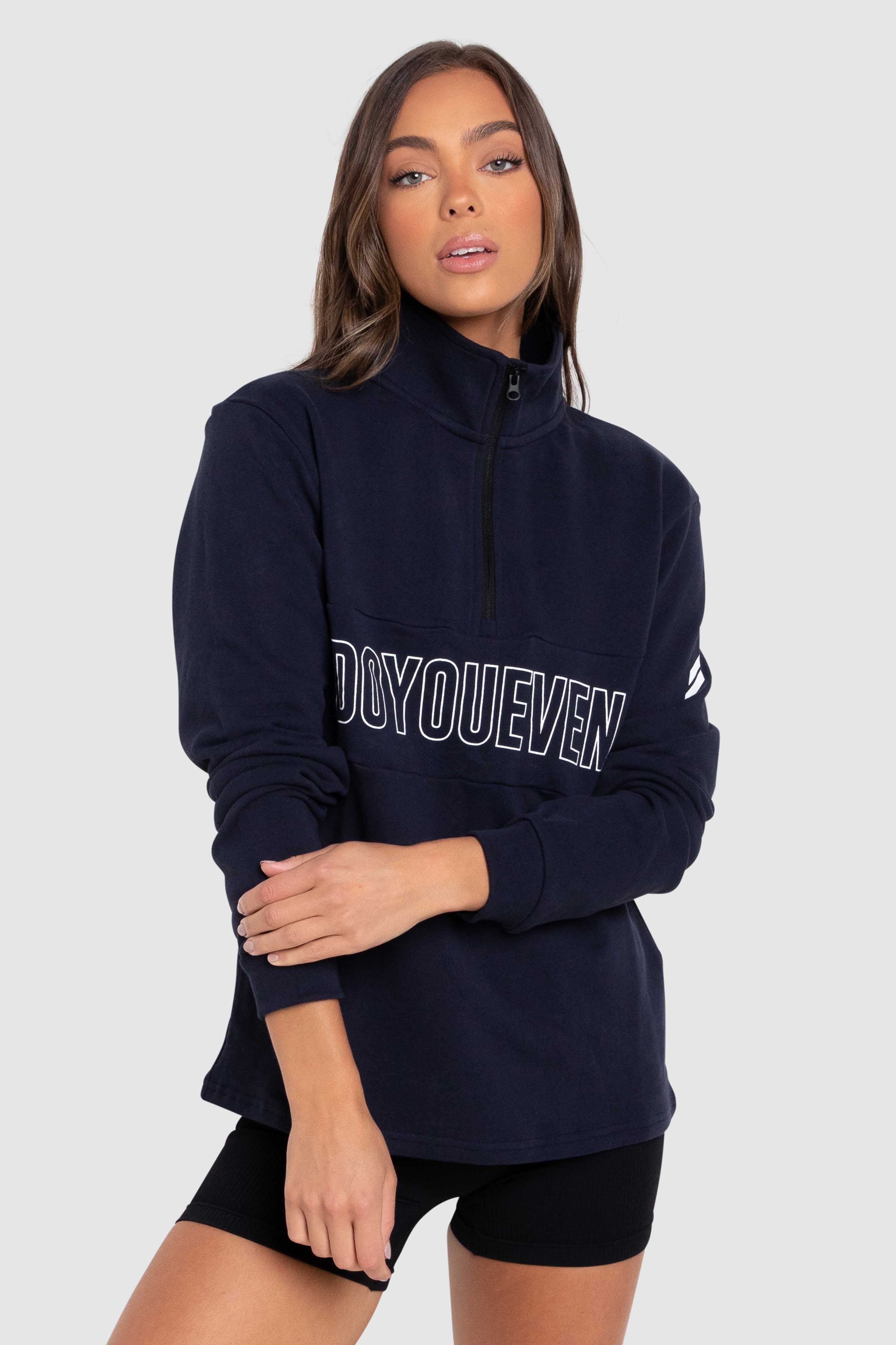 Essential ¼ Zip Jumper - Navy sold by DOYOUEVEN product image thumbnail 3