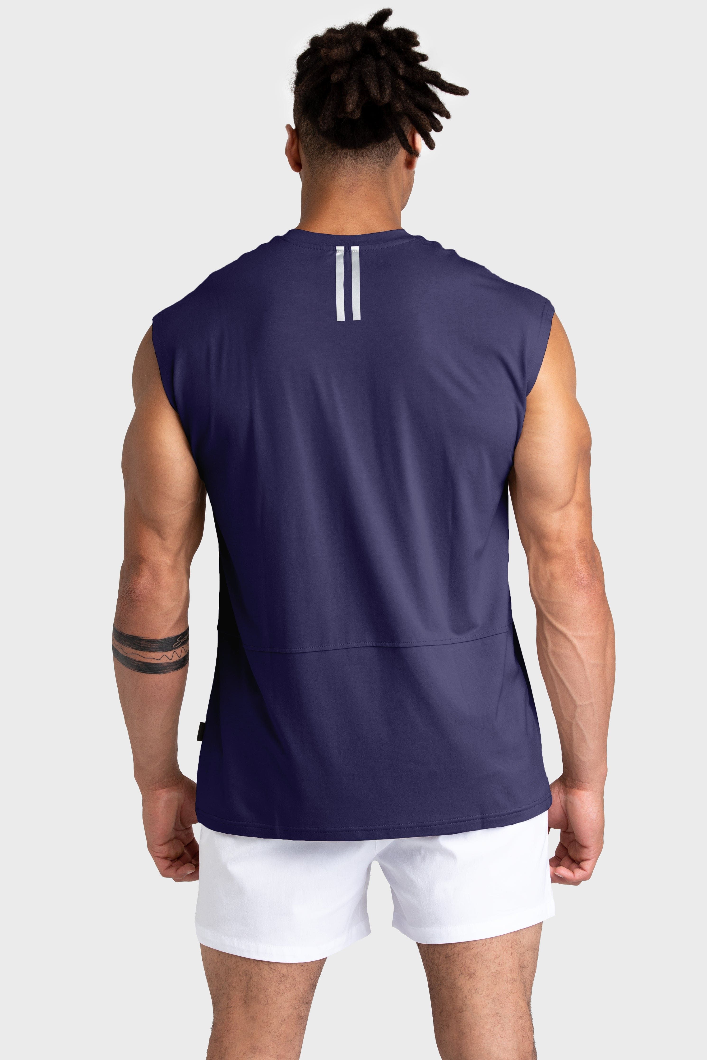 Mark Oversize Cutoff Tank - Midnight Blue sold by DOYOUEVEN product image thumbnail 4