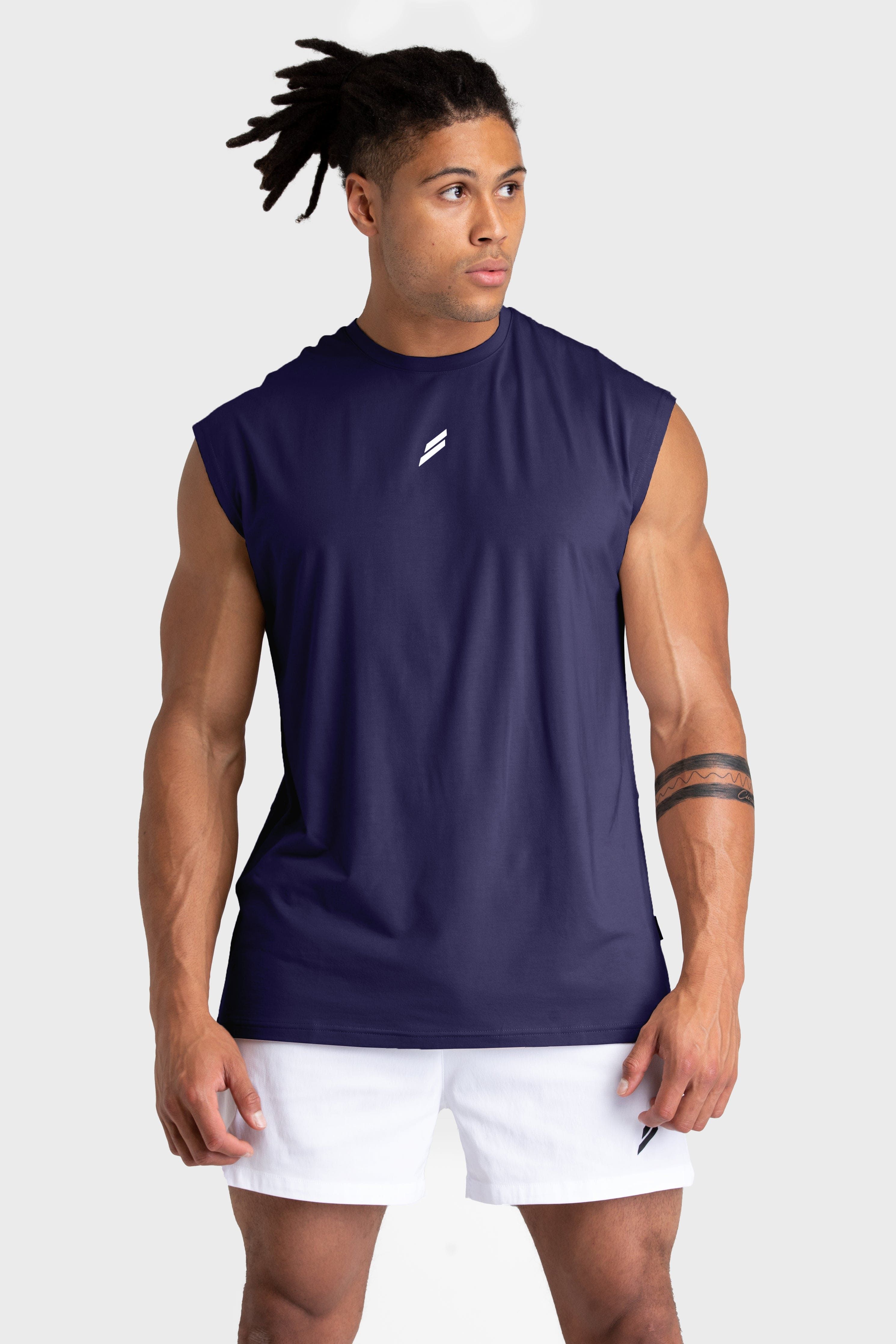 Mark Oversize Cutoff Tank - Midnight Blue sold by DOYOUEVEN product image thumbnail 6