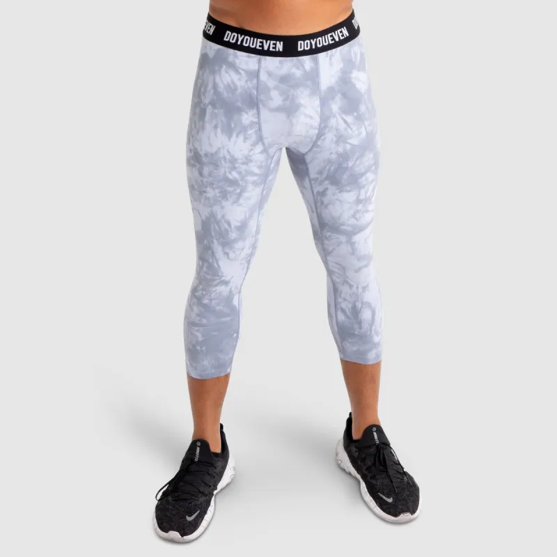 Compfit Tie Dye 3/4 Tights - Stone Grey sold by DOYOUEVEN