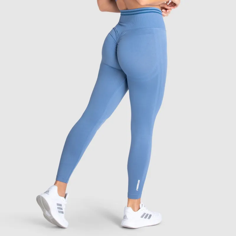 DYE Scrunch Seamless Leggings - Slate Blue sold by DOYOUEVEN