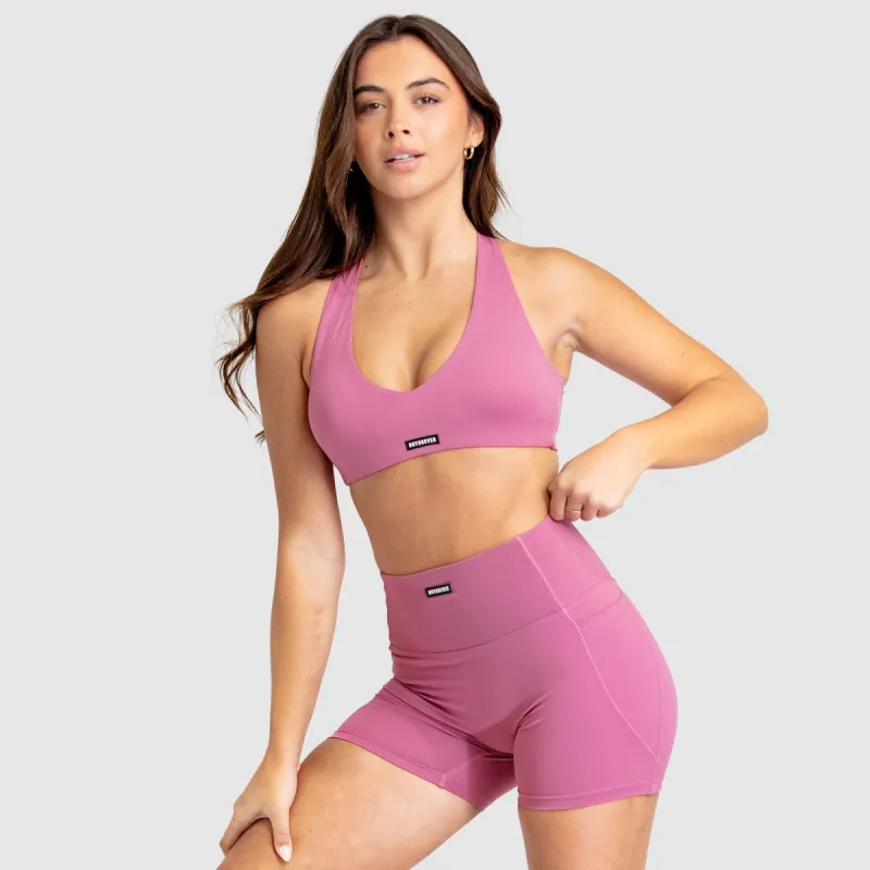 Desire V-Neck Crop - Berry Pink sold by DOYOUEVEN