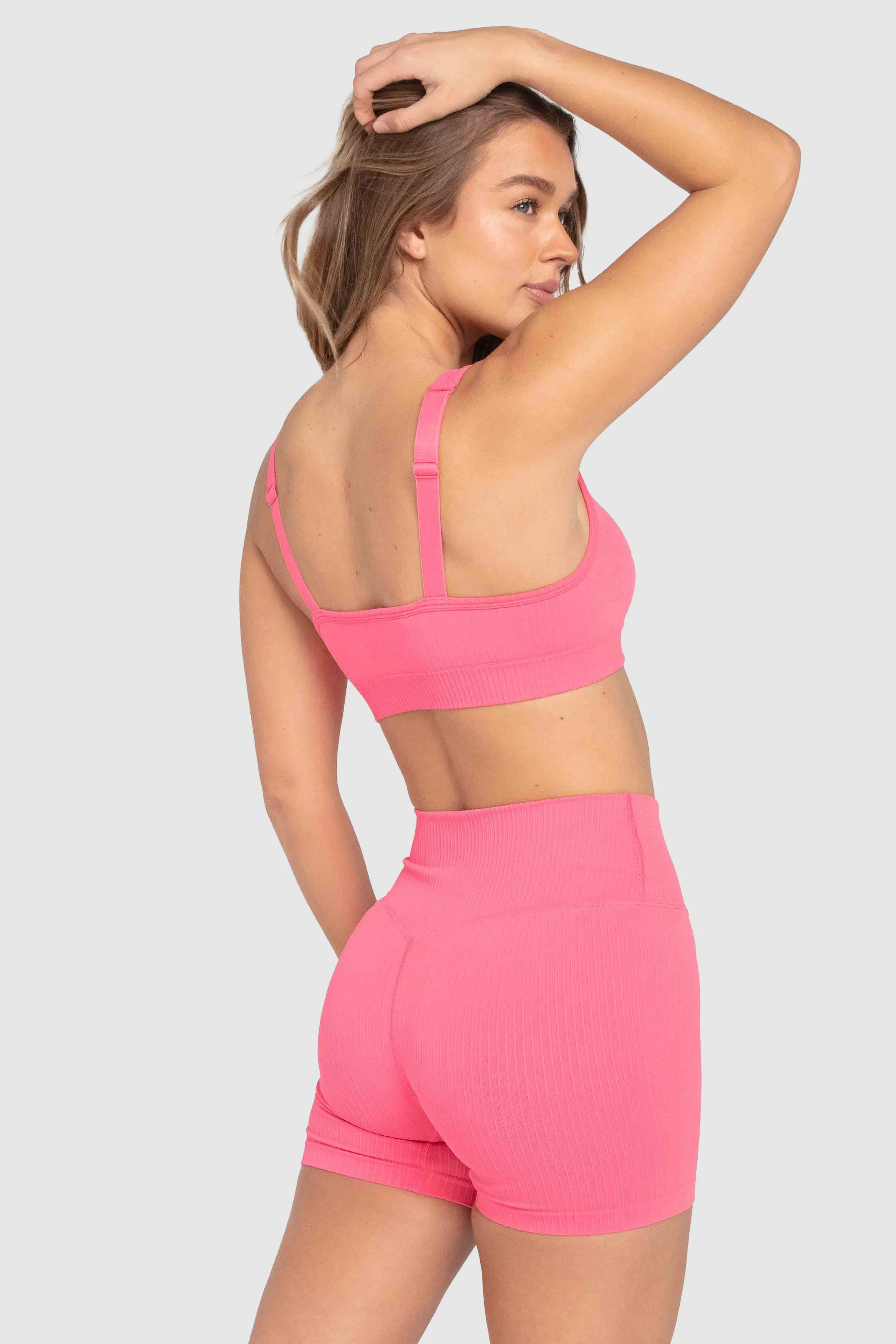 Ribbed Seamless Crop - Watermelon Pink sold by DOYOUEVEN product image thumbnail 3