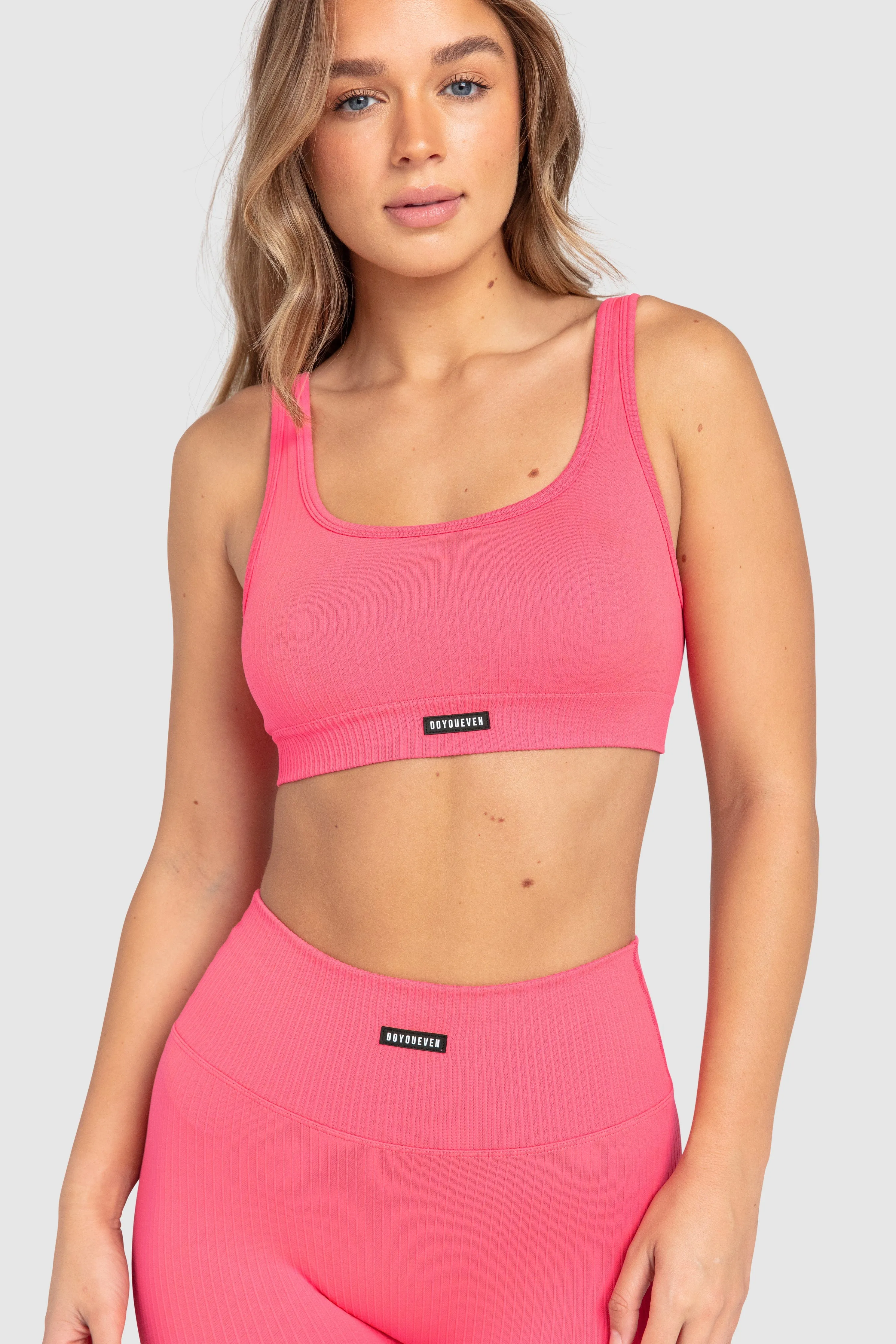Ribbed Seamless Crop - Watermelon Pink sold by DOYOUEVEN product image thumbnail 4