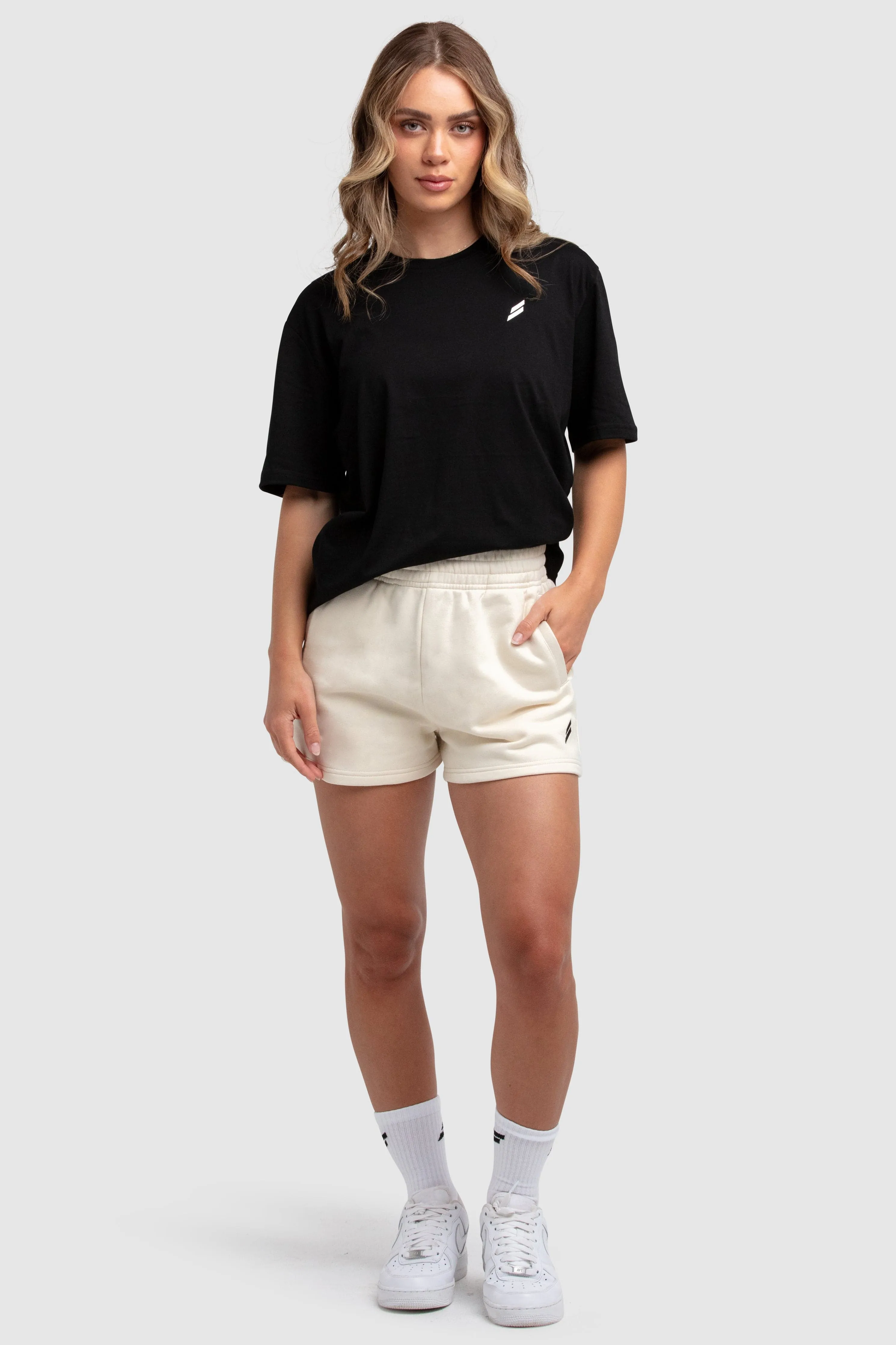 Women's Essential Cotton Shorts - Cream sold by DOYOUEVEN product image thumbnail 2
