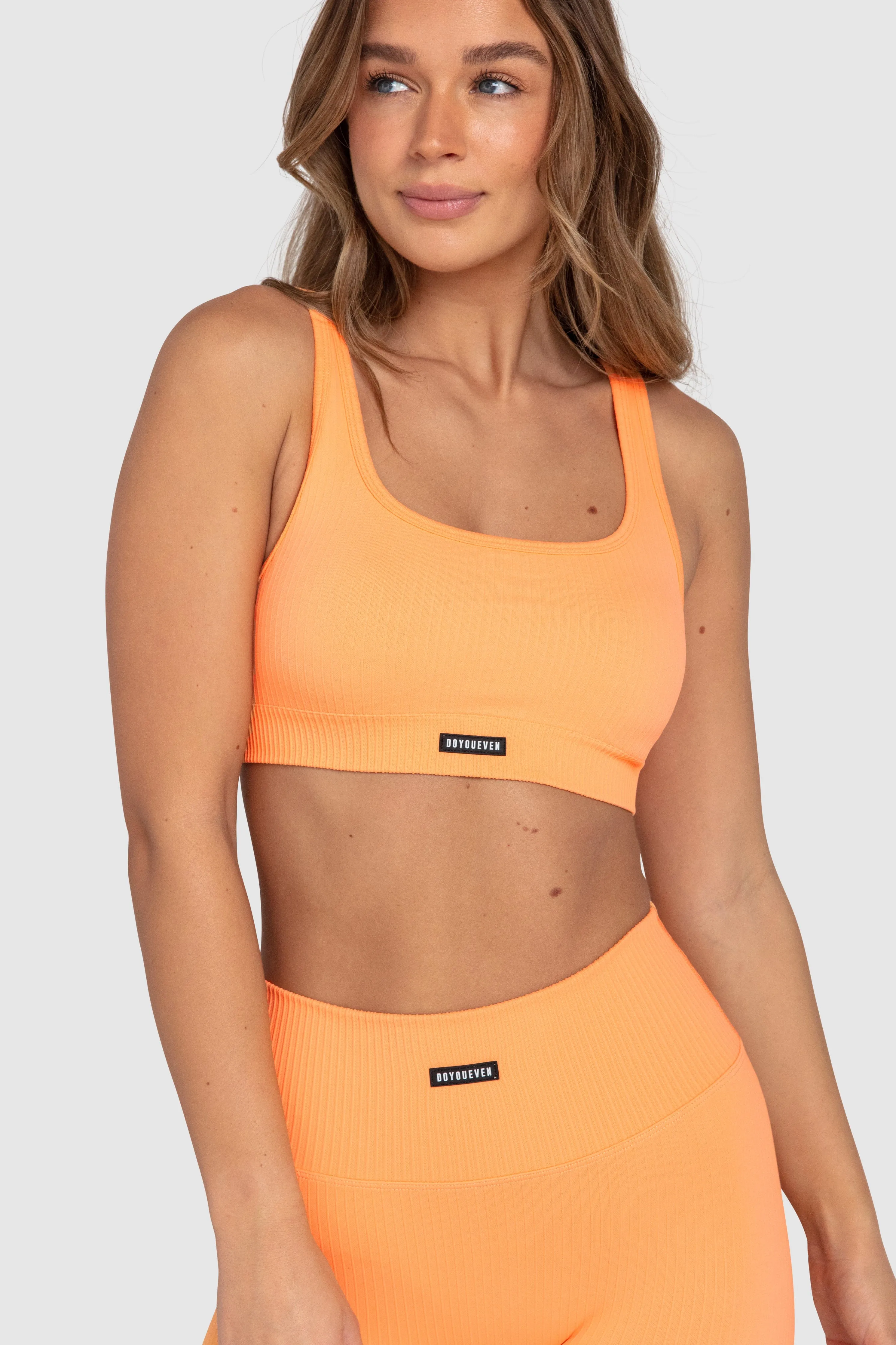 Ribbed Seamless Crop - Mango Orange sold by DOYOUEVEN product image thumbnail 3