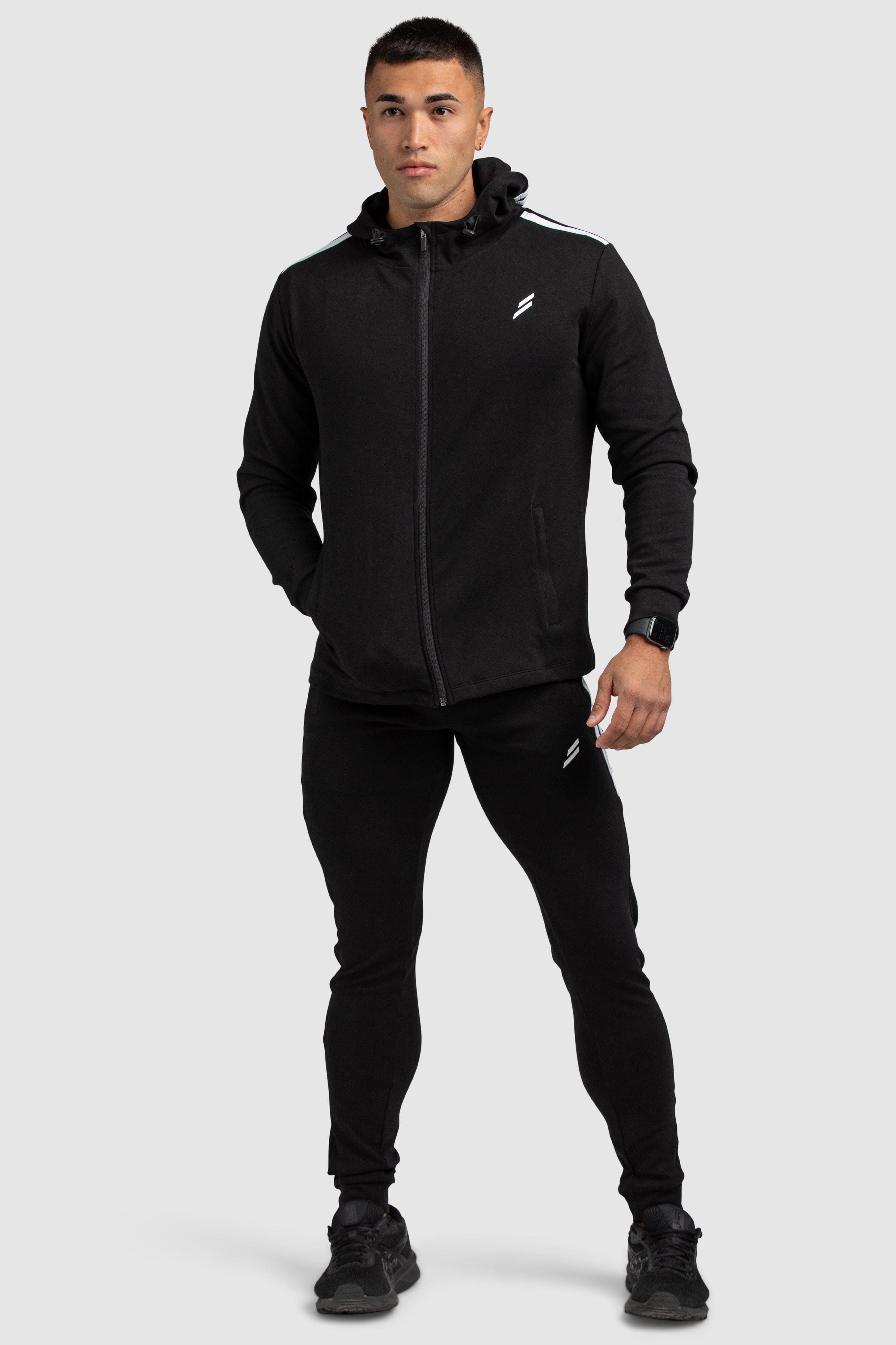 Dual Stripe Hoodie - Black sold by DOYOUEVEN product image thumbnail 6