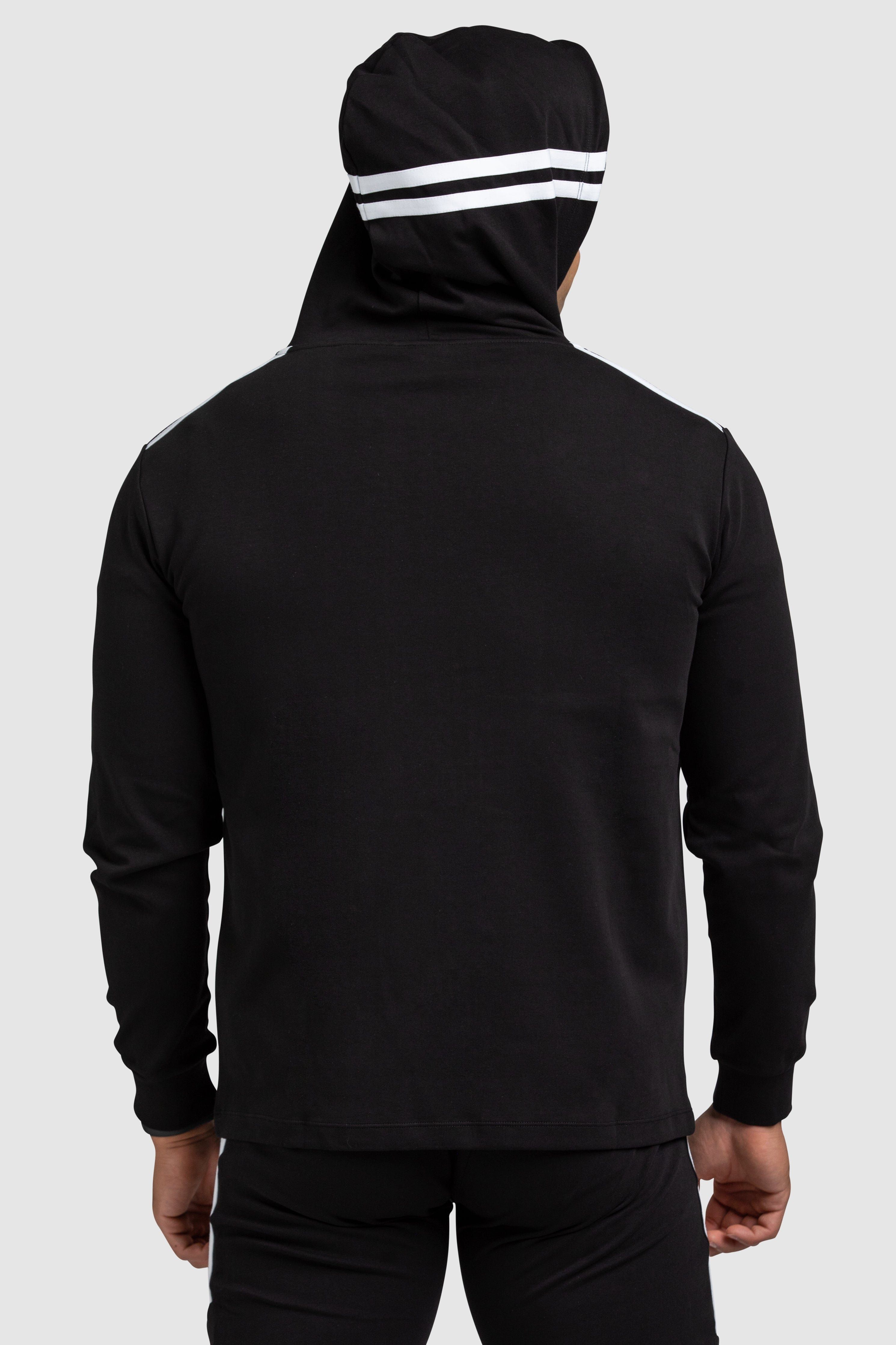 Dual Stripe Hoodie - Black sold by DOYOUEVEN product image thumbnail 3