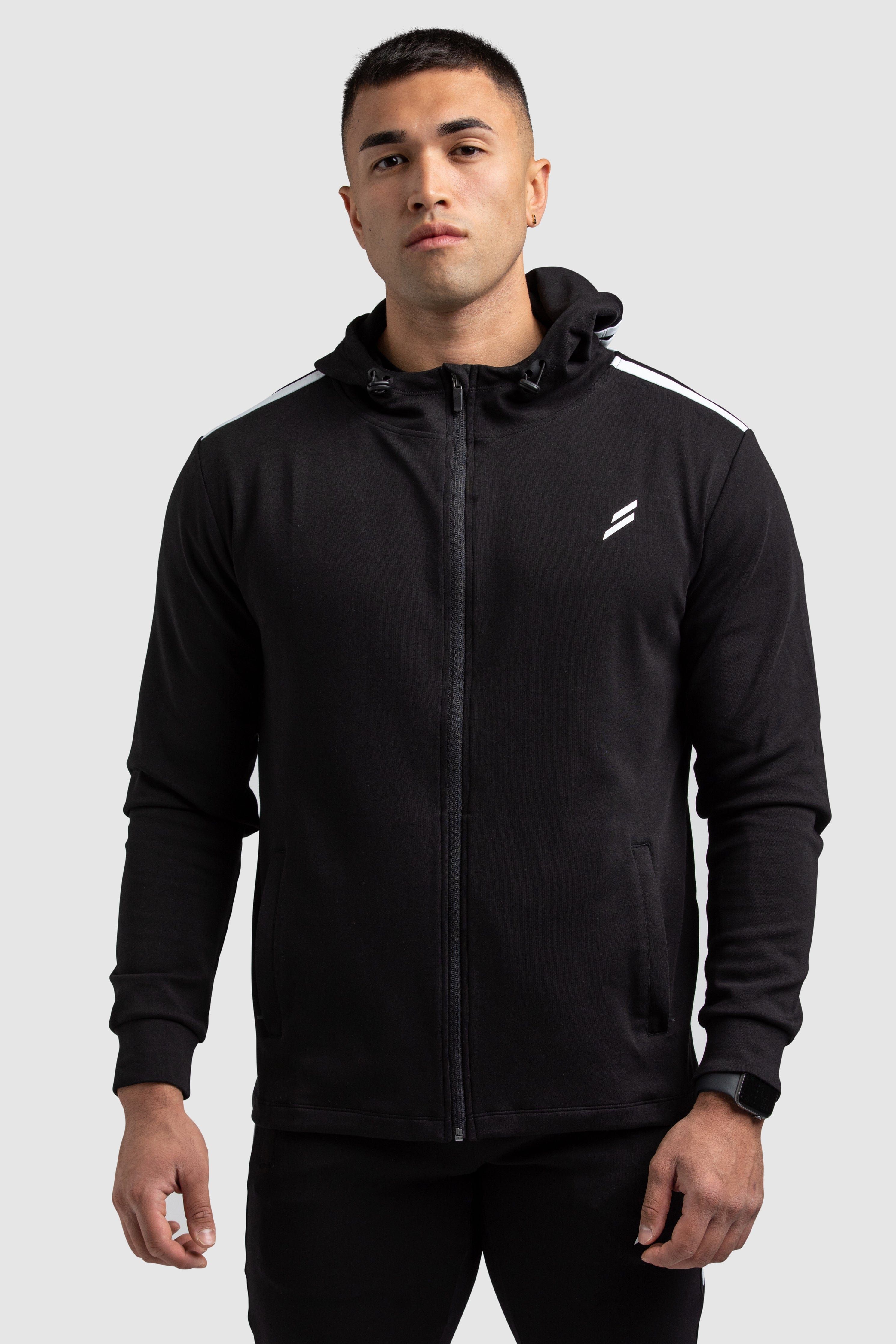 Dual Stripe Hoodie - Black sold by DOYOUEVEN product image thumbnail 2