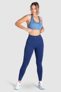 DYE Scrunch Seamless Crop - Slate Blue sold by DOYOUEVEN