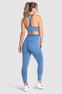 DYE Scrunch Seamless Crop - Slate Blue sold by DOYOUEVEN