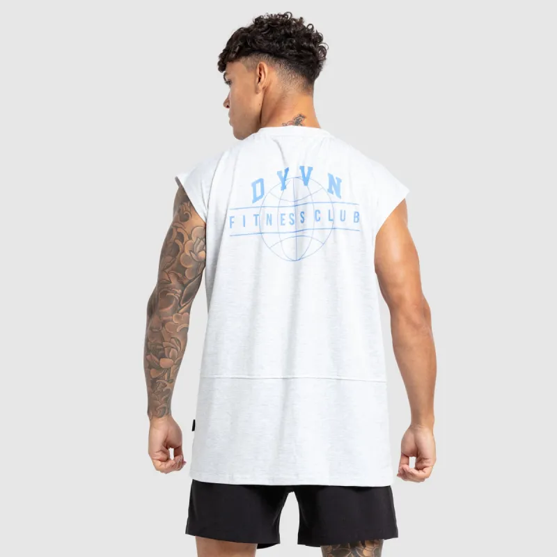 DYVN' Fitness Club Cut Off Tank - Grey Marl sold by DOYOUEVEN