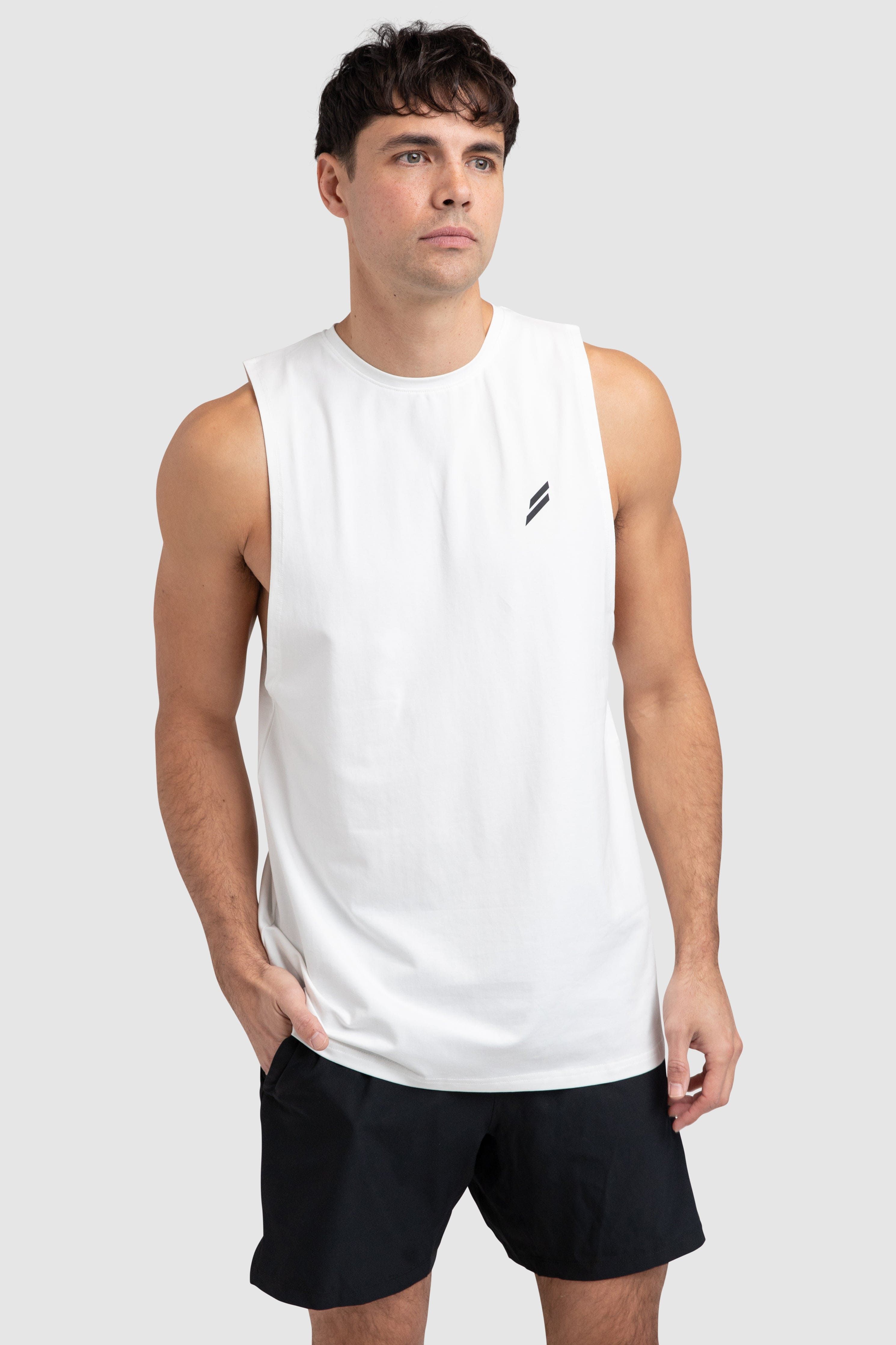 Mark Muscle Tank V3 - White sold by DOYOUEVEN product image thumbnail 4