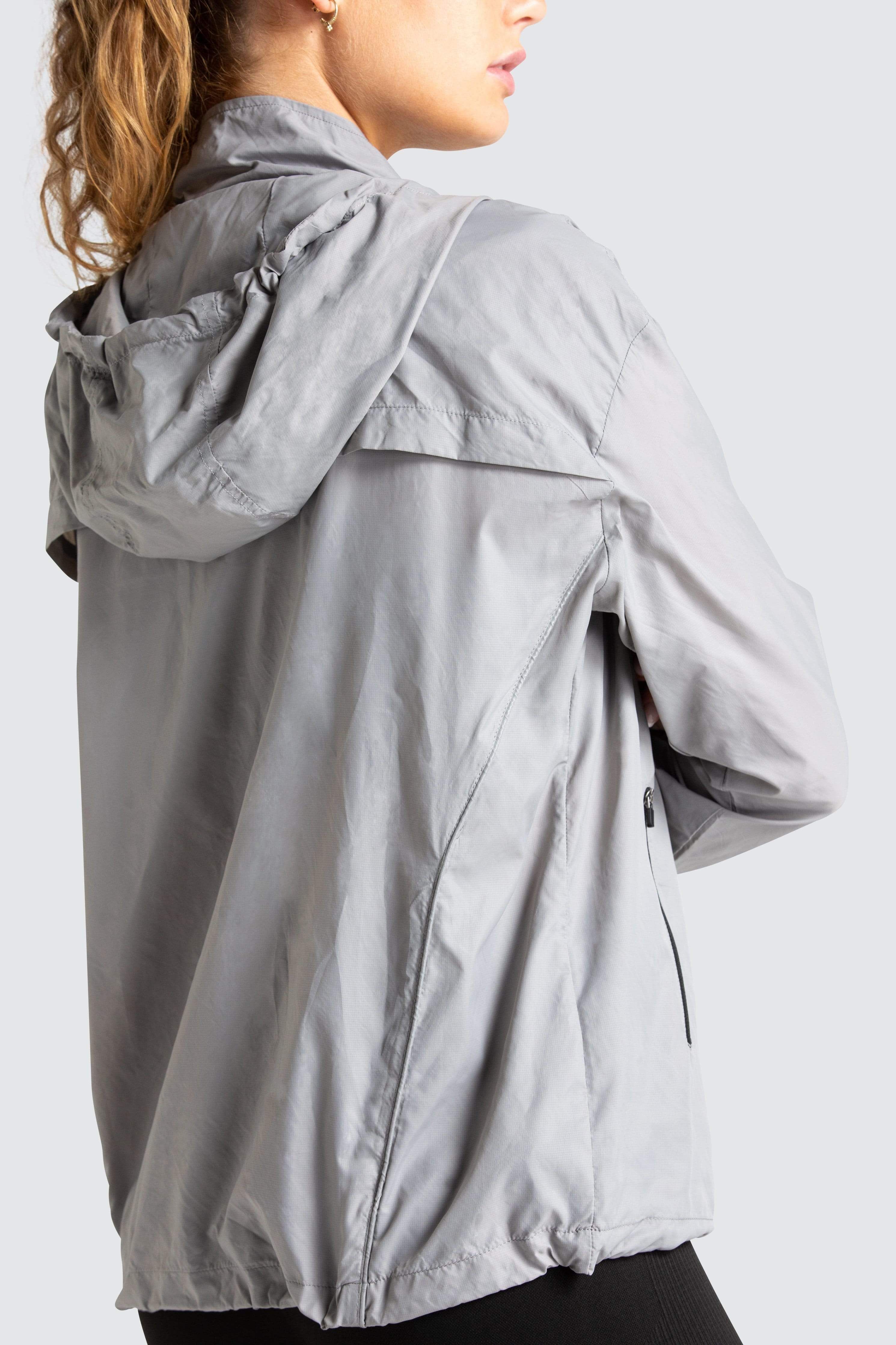 Unisex Marked Running Jacket - Grey sold by DOYOUEVEN product image thumbnail 4
