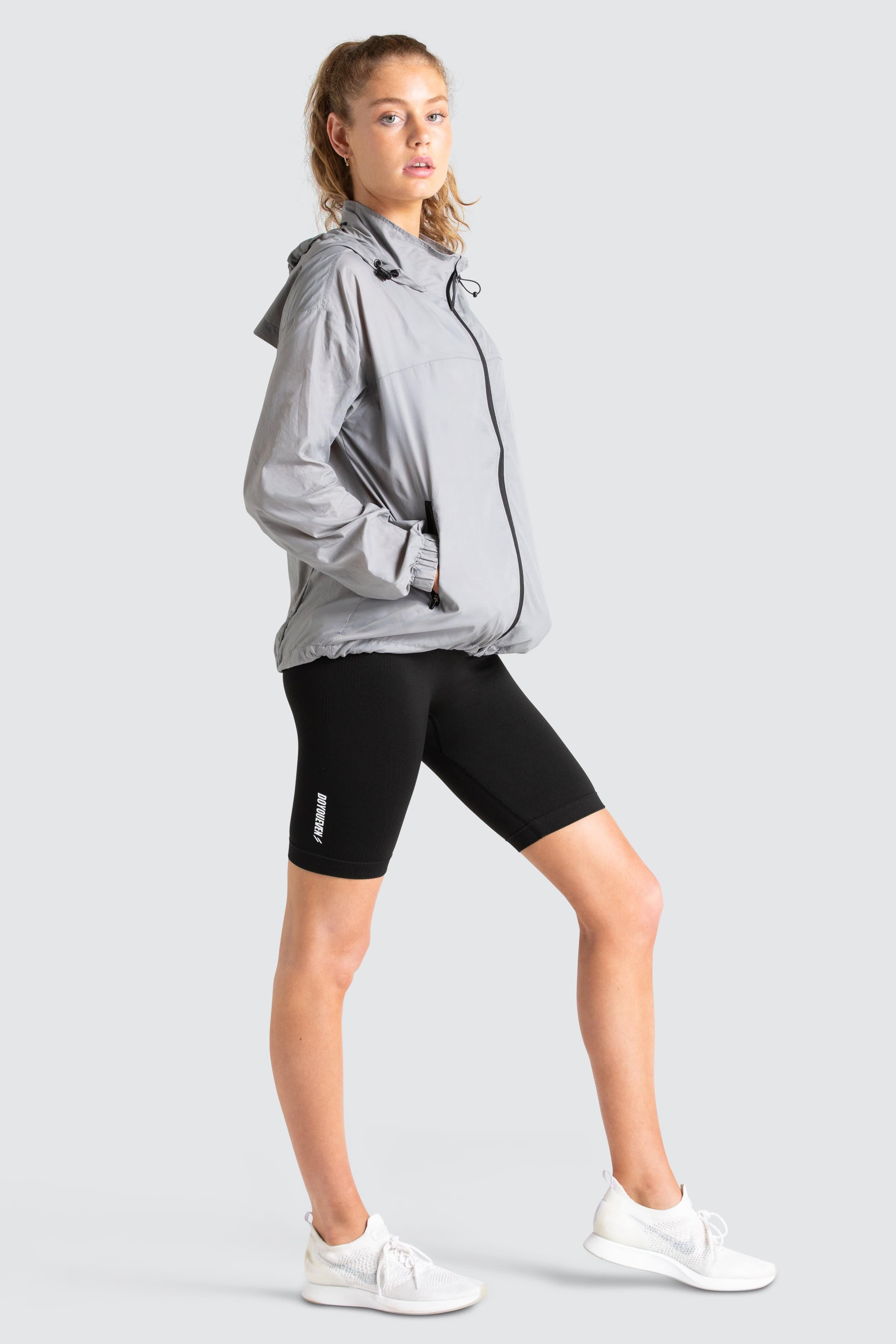 Unisex Marked Running Jacket - Grey sold by DOYOUEVEN product image thumbnail 3