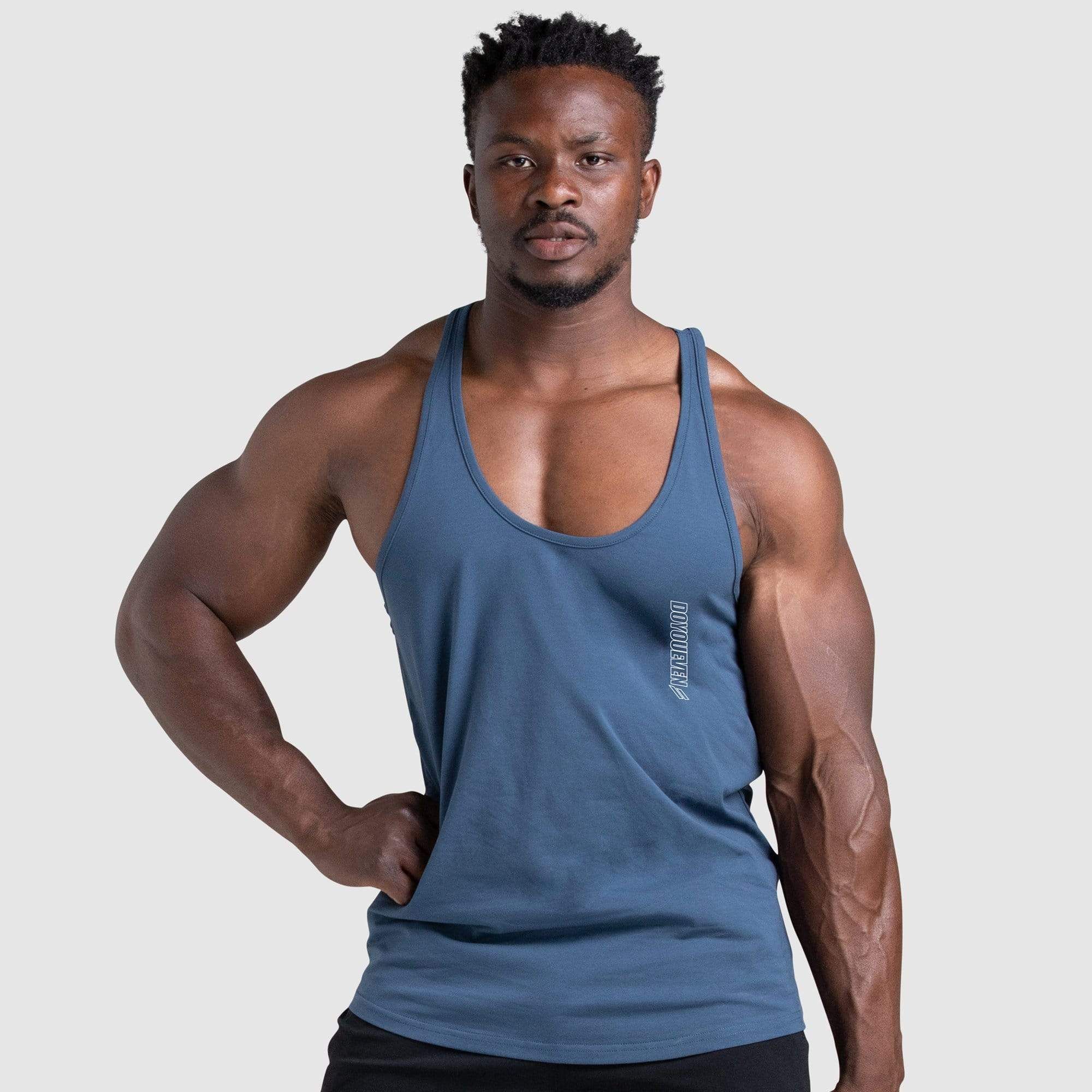 Dual Stripe Stringer - Navy sold by DOYOUEVEN