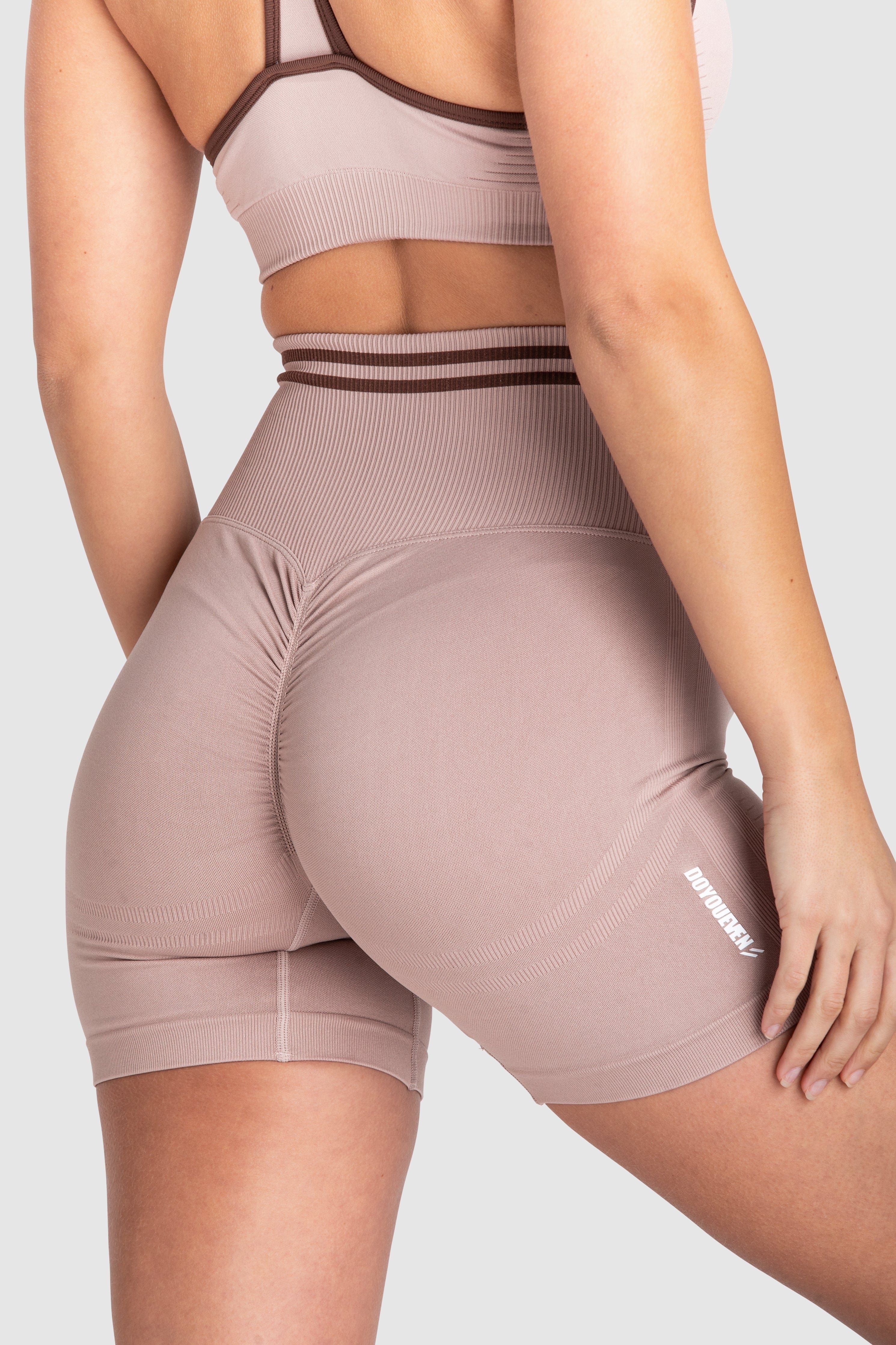 DYE Scrunch Seamless Shorts - Mocha Brown sold by DOYOUEVEN product image thumbnail 6