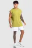 DYVN' Fitness Club Cut Off Tank - Olive Green sold by DOYOUEVEN