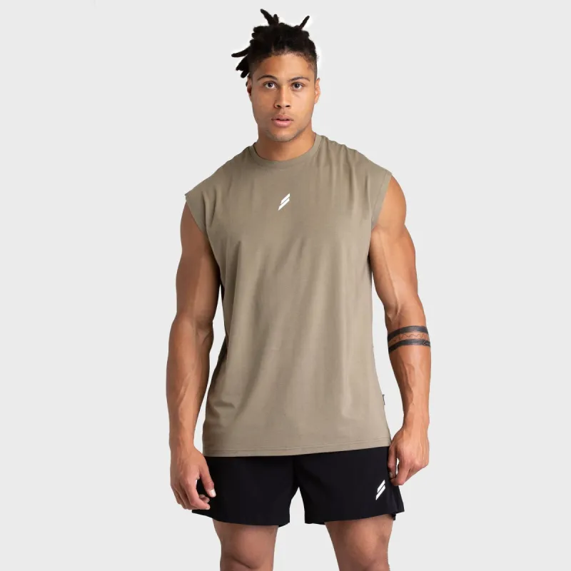 Mark Oversize Cutoff Tank - Olive sold by DOYOUEVEN