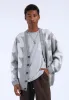 Tom Cardigan - Grey Melange Wave sold by Dr. Denim
