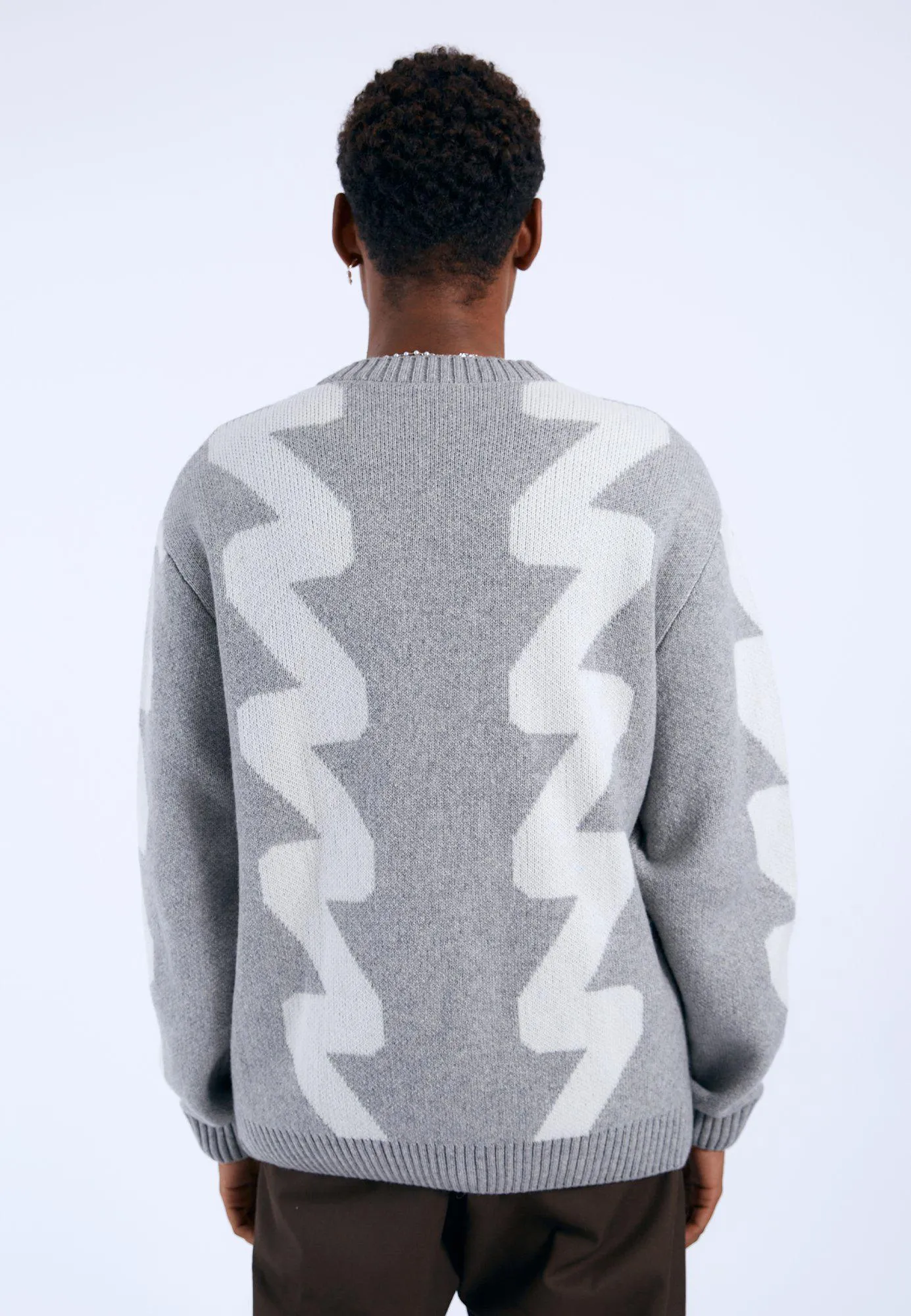 Tom Cardigan - Grey Melange Wave sold by Dr. Denim product image thumbnail 4