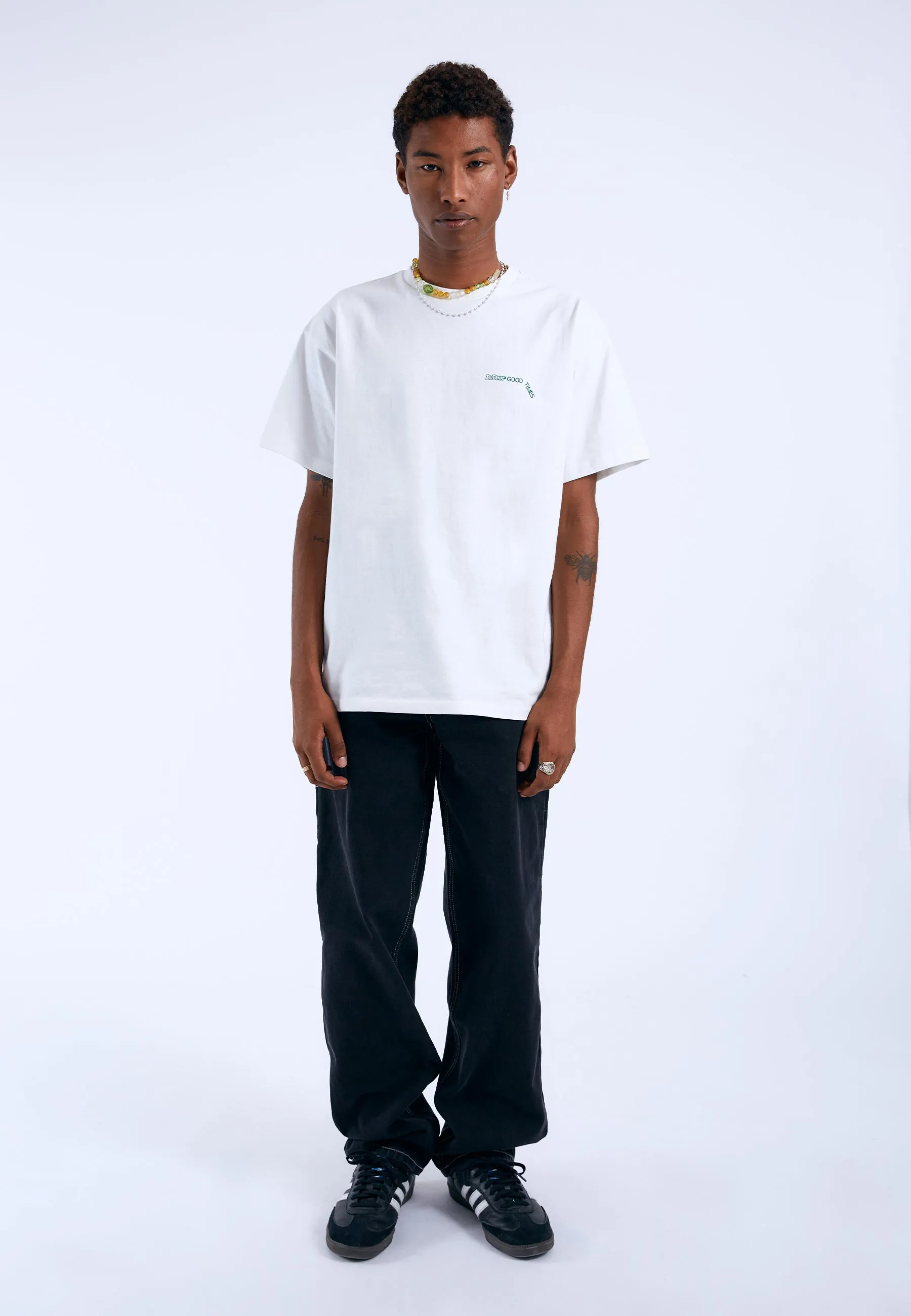 Trooper Tee - Off White DD Peace sold by Dr. Denim product image thumbnail 4