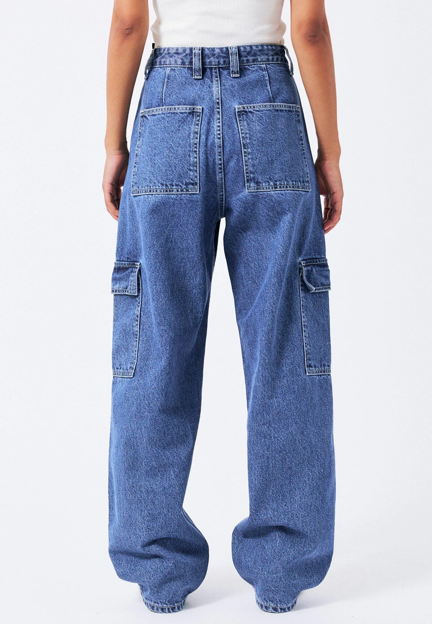 Donna Cargo Pants - Pebble Mid Stone sold by Dr. Denim product image thumbnail 3