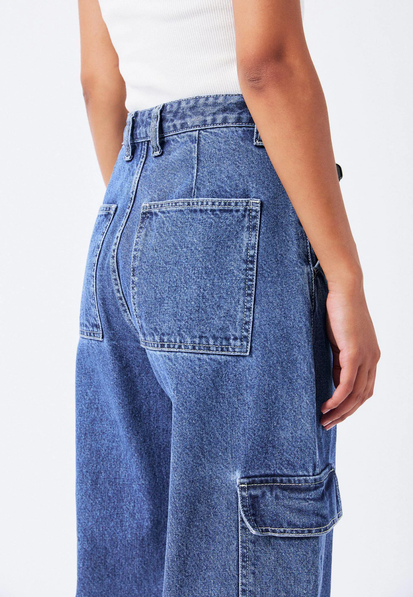 Donna Cargo Pants - Pebble Mid Stone sold by Dr. Denim product image thumbnail 5