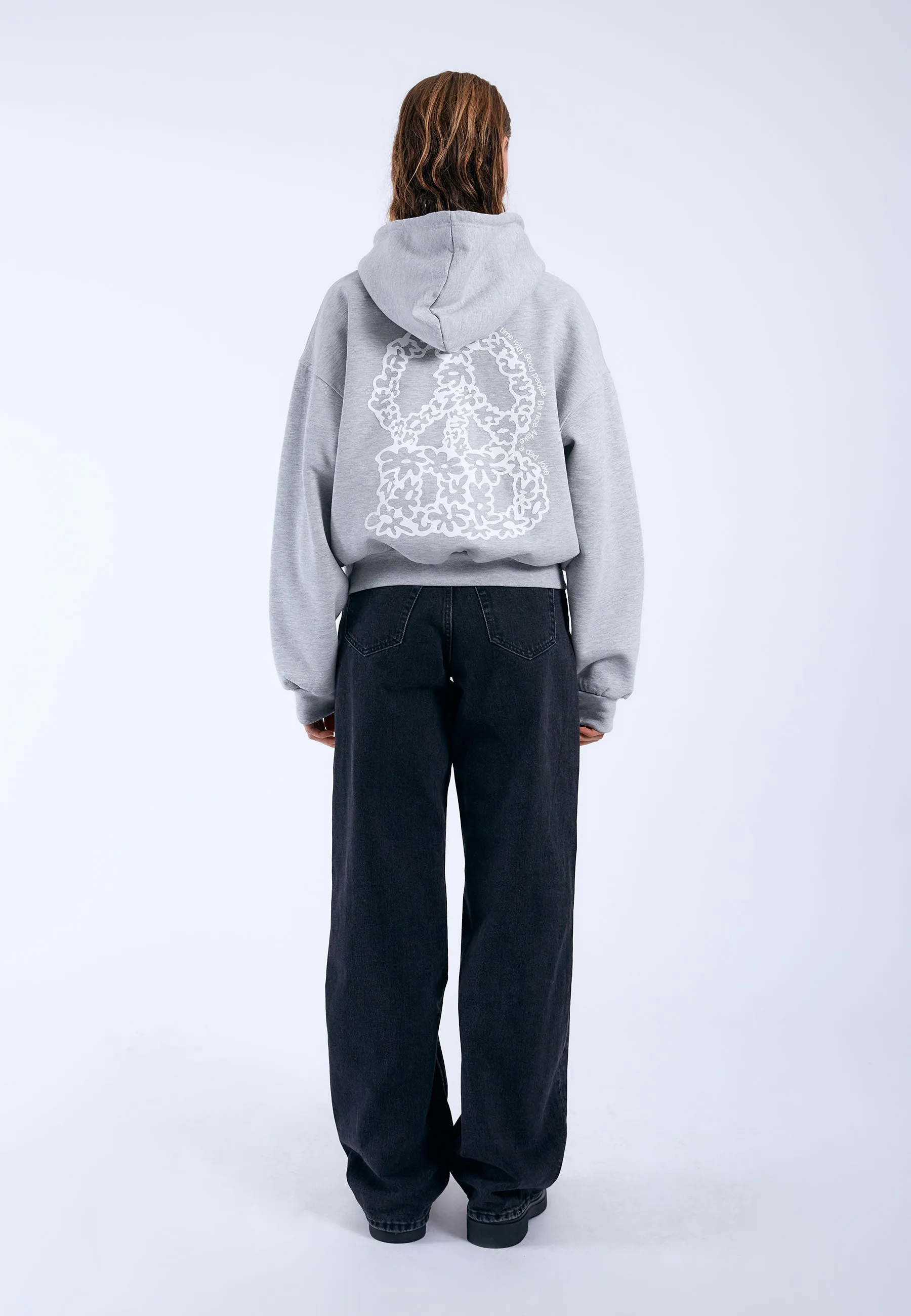 Debbie Hoodie - Grey Melange DD Peace sold by Dr. Denim product image thumbnail 5