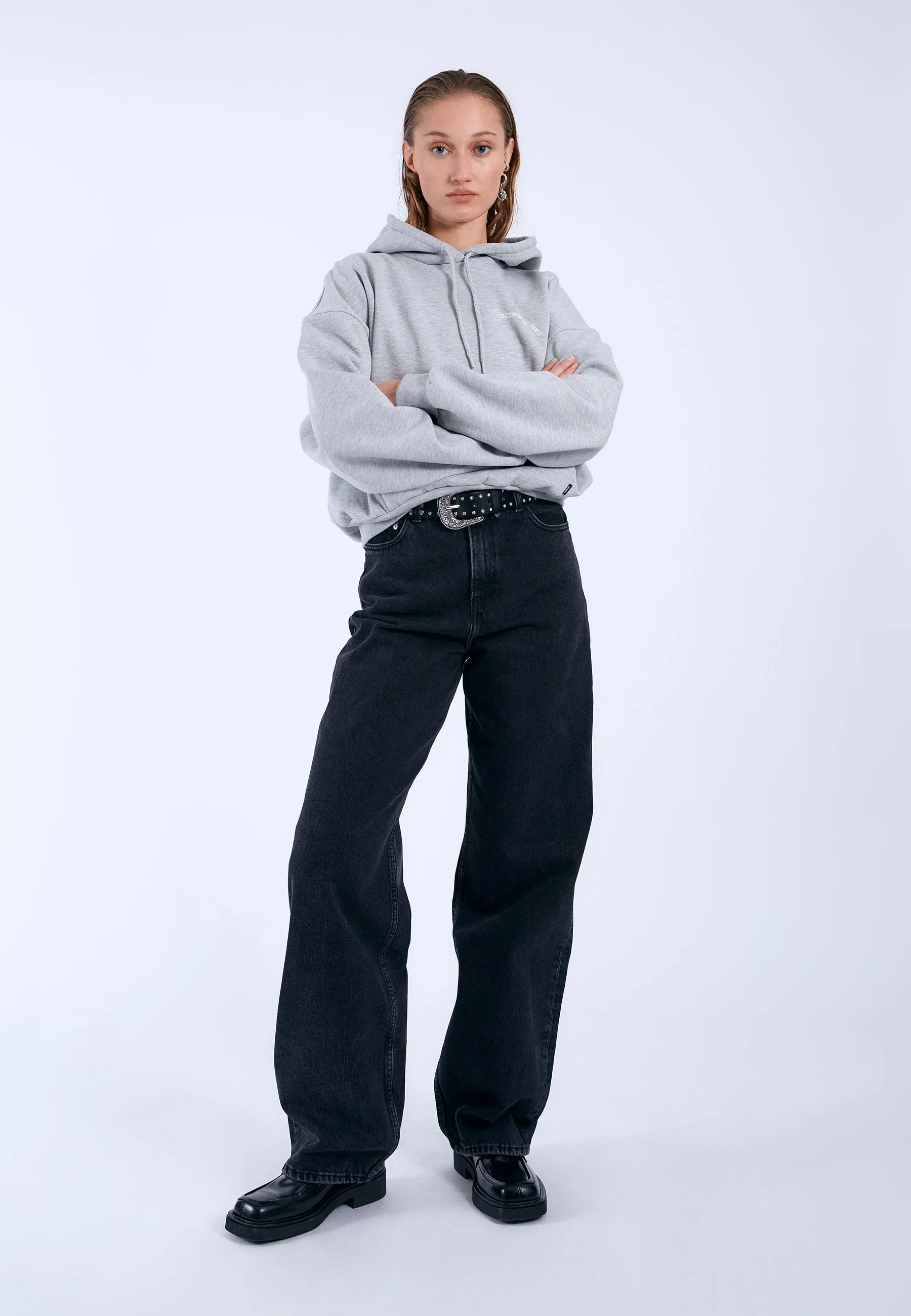 Debbie Hoodie - Grey Melange DD Peace sold by Dr. Denim product image thumbnail 2