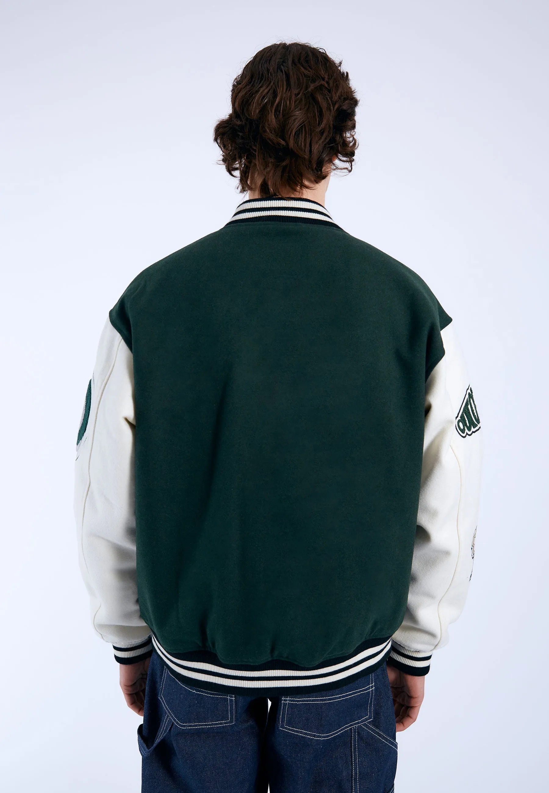 Annivarsity Jacket - Green Patched sold by Dr. Denim product image thumbnail 5