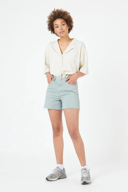 Nora Shorts - Aqua Grey sold by Dr. Denim