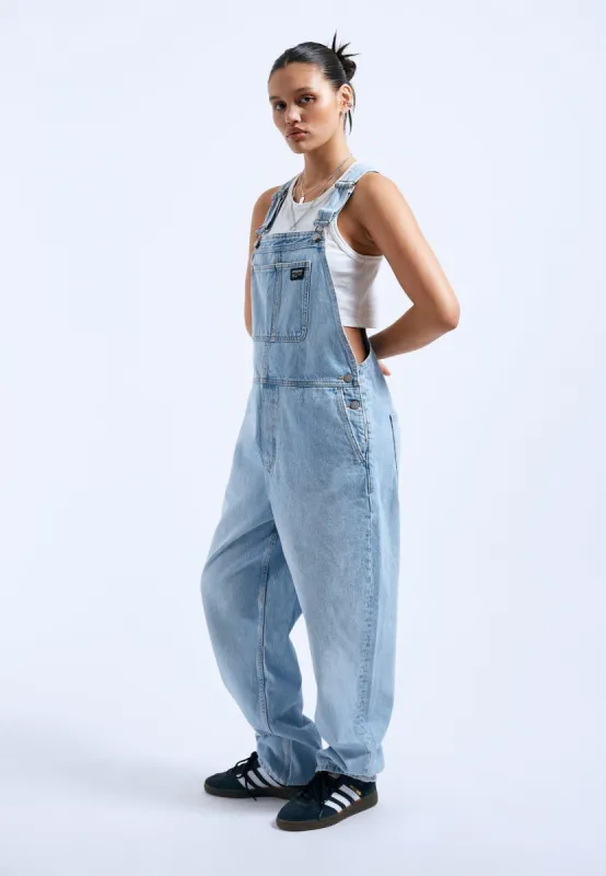 Lydia Dungarees - Stream Light Worn sold by Dr. Denim