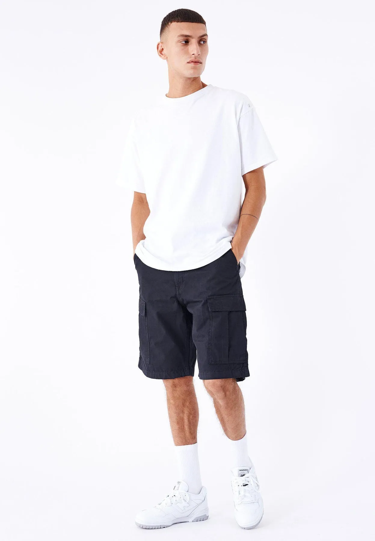 Hakim Shorts - Off Black sold by Dr. Denim