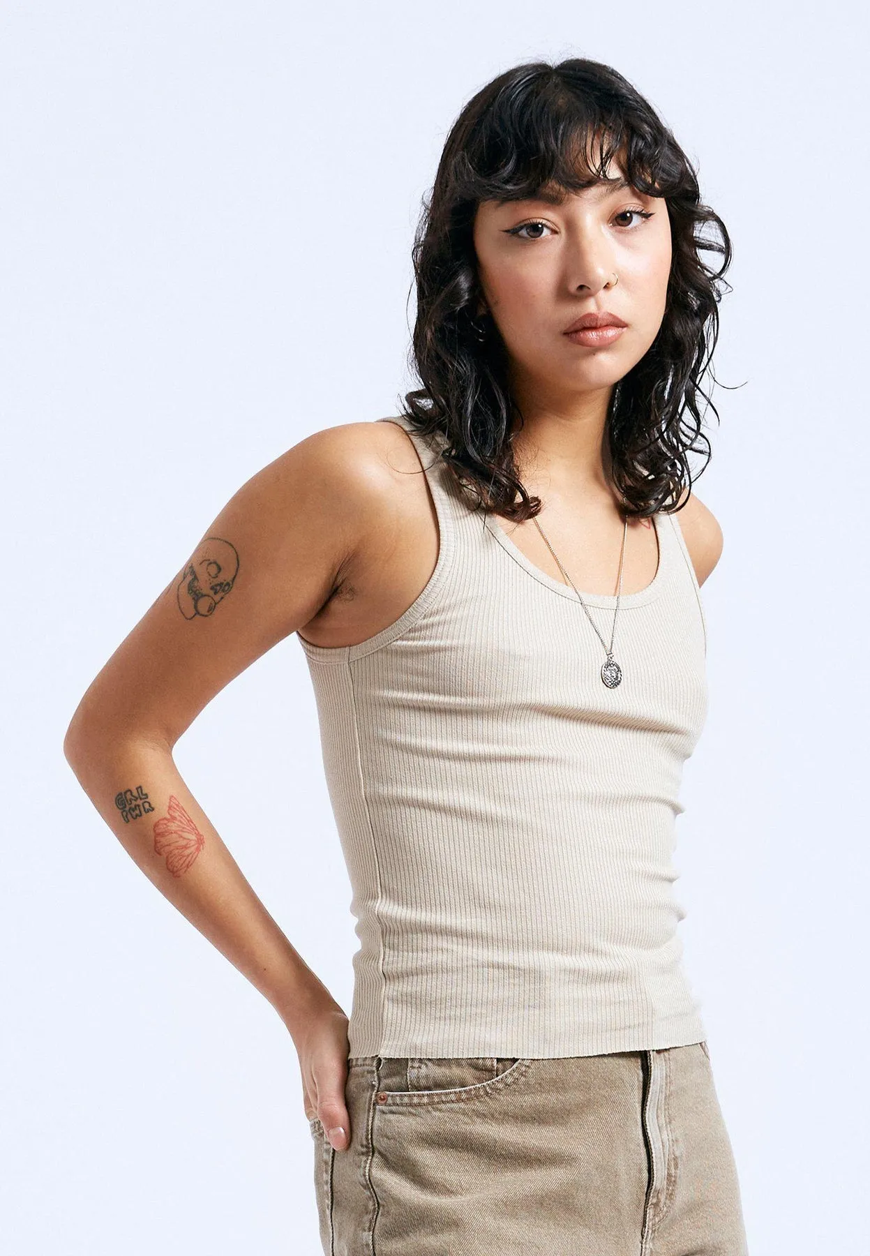 Demi Top - Pale Taupe sold by Dr. Denim