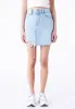 Echo Skirt - Stream Light Trashed Hem sold by Dr. Denim