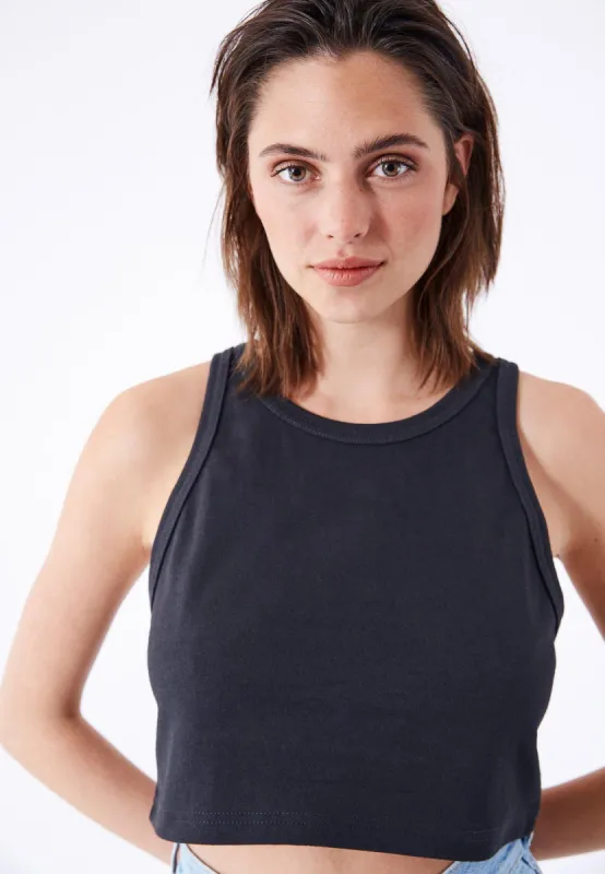 Charlie Top - Off Black sold by Dr. Denim