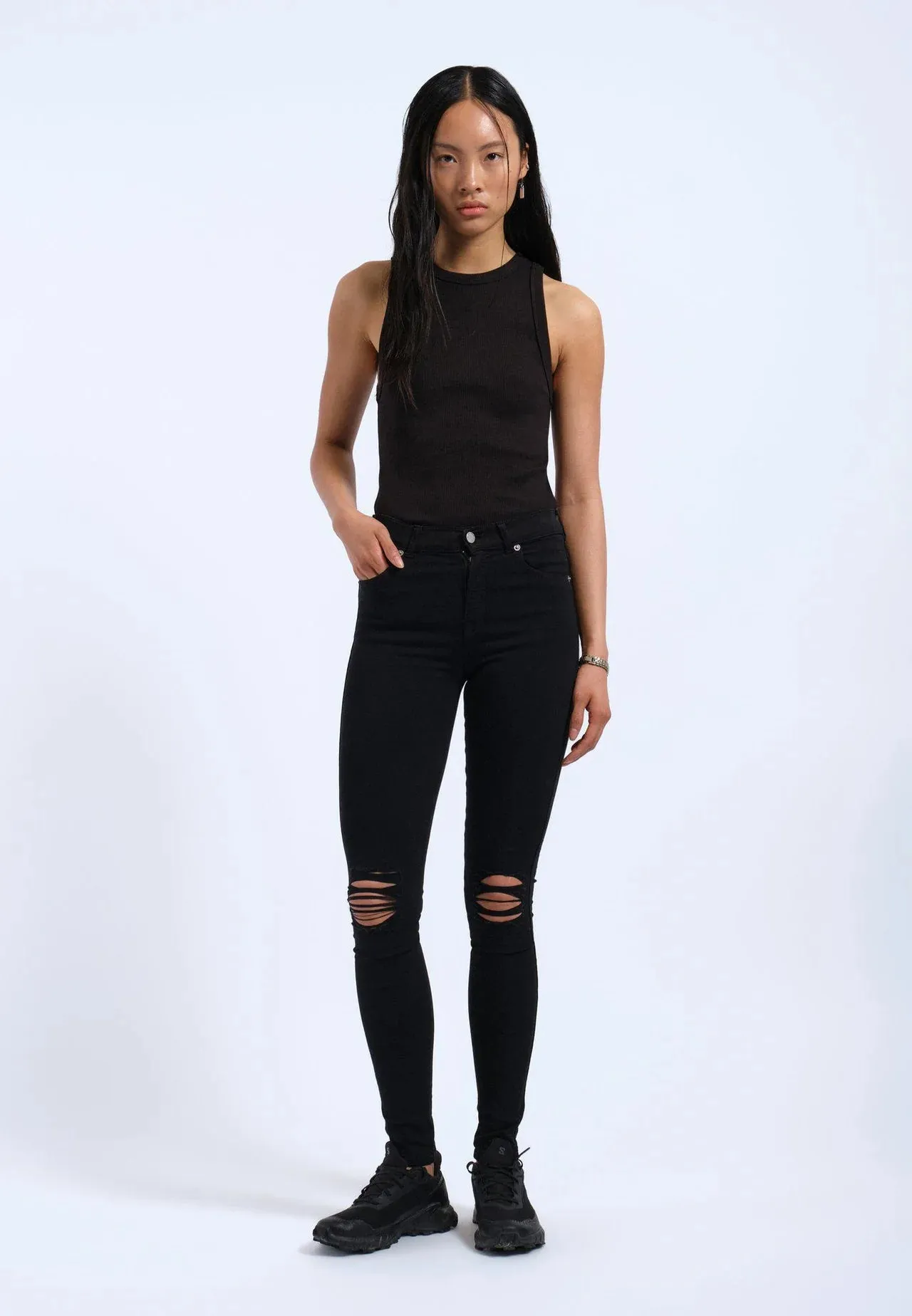 Lexy - Black Ripped Knees sold by Dr. Denim