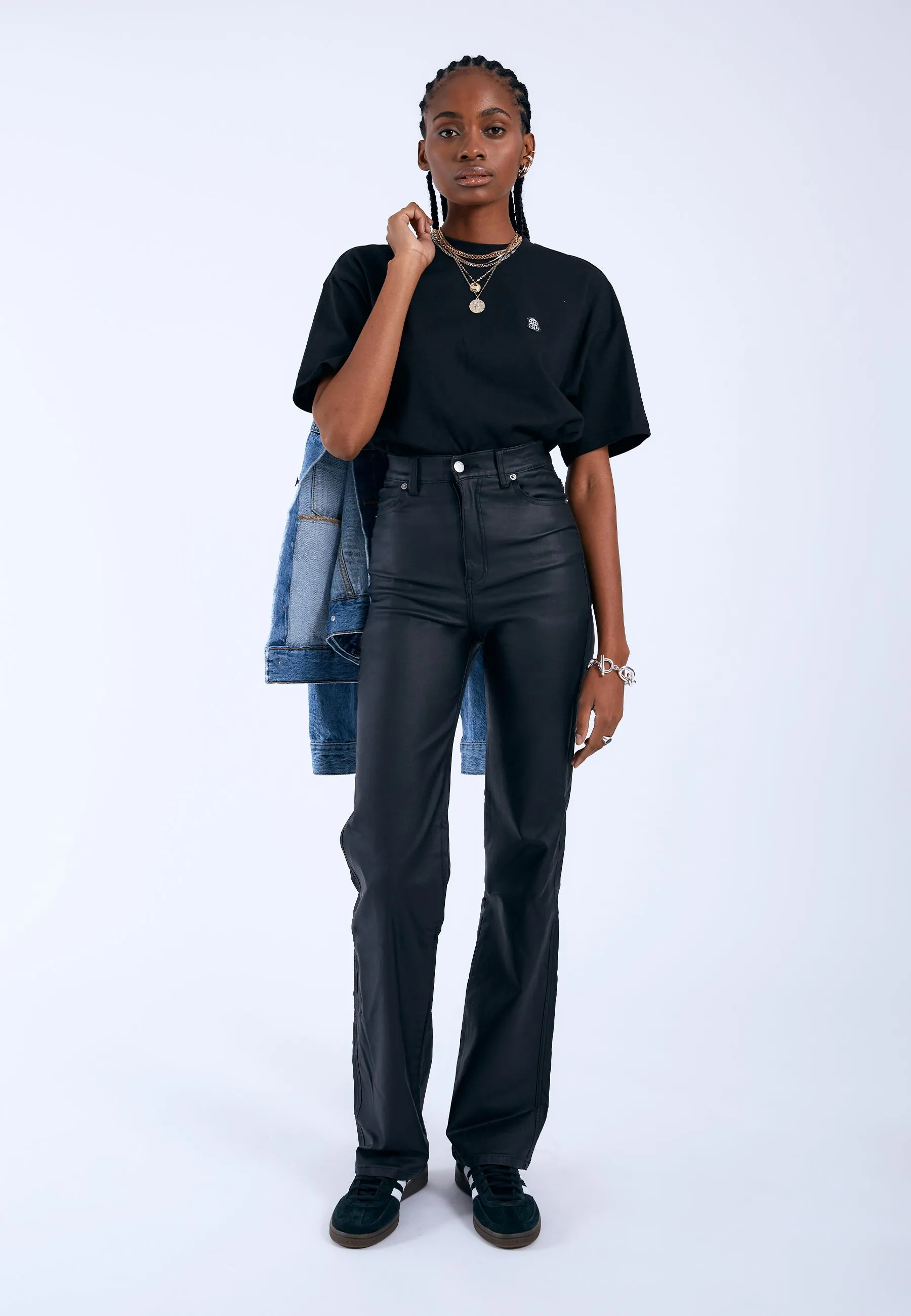 Moxy Straight - Black Metal sold by Dr. Denim