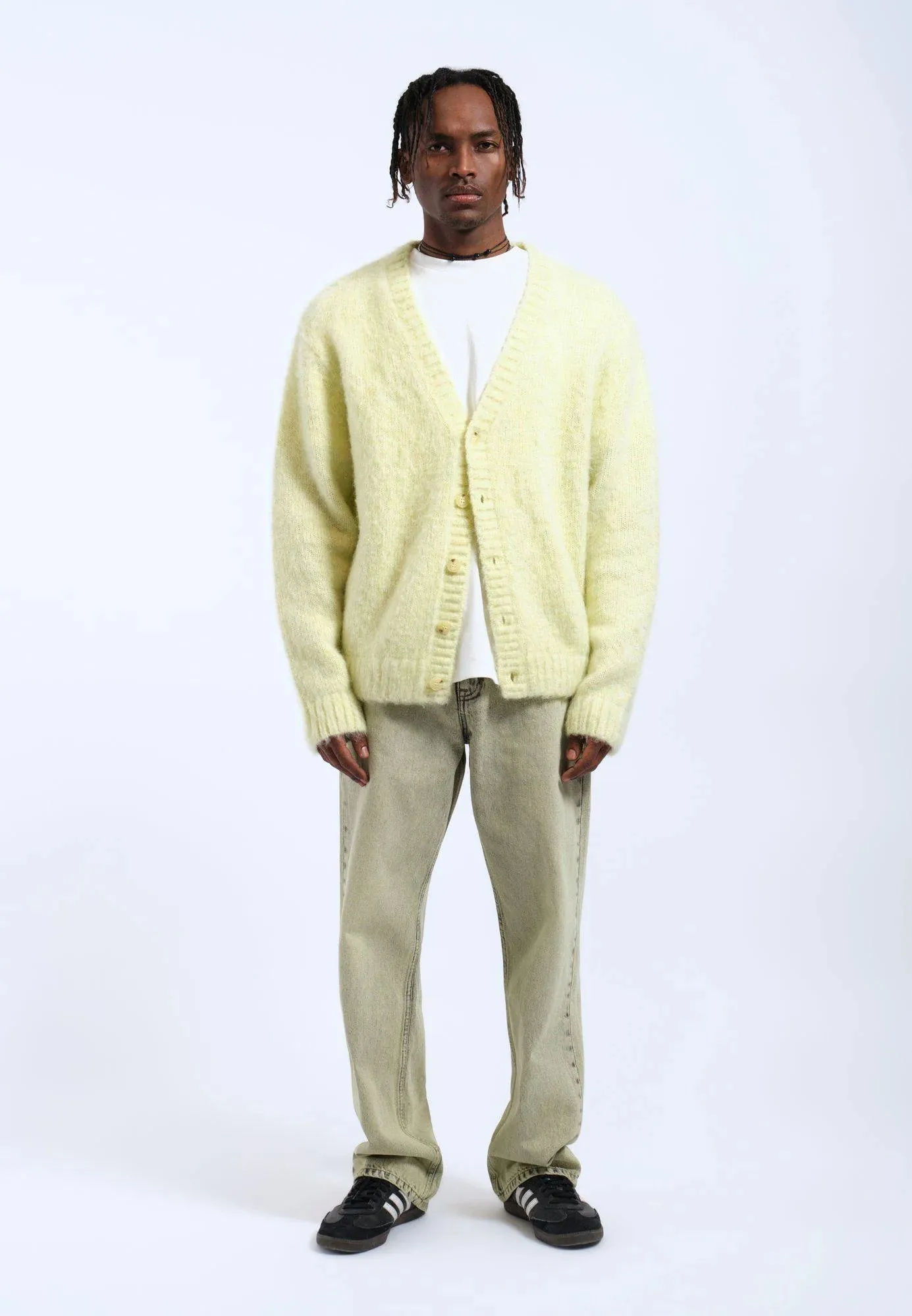 Tom Cardigan - Brushed Light Yellow sold by Dr. Denim product image thumbnail 5