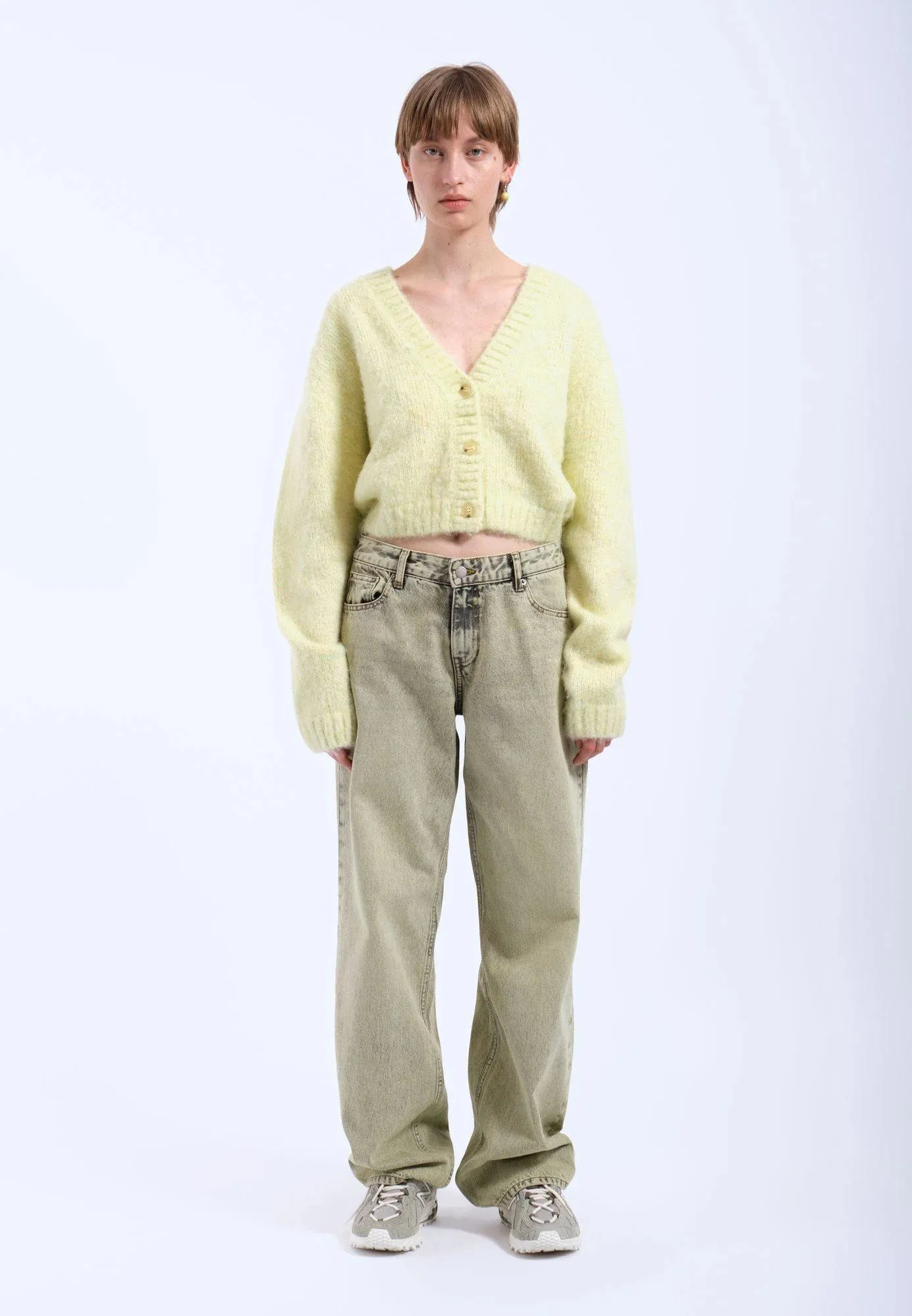 Betty Cardigan - Brushed Light Yellow sold by Dr. Denim product image thumbnail 3